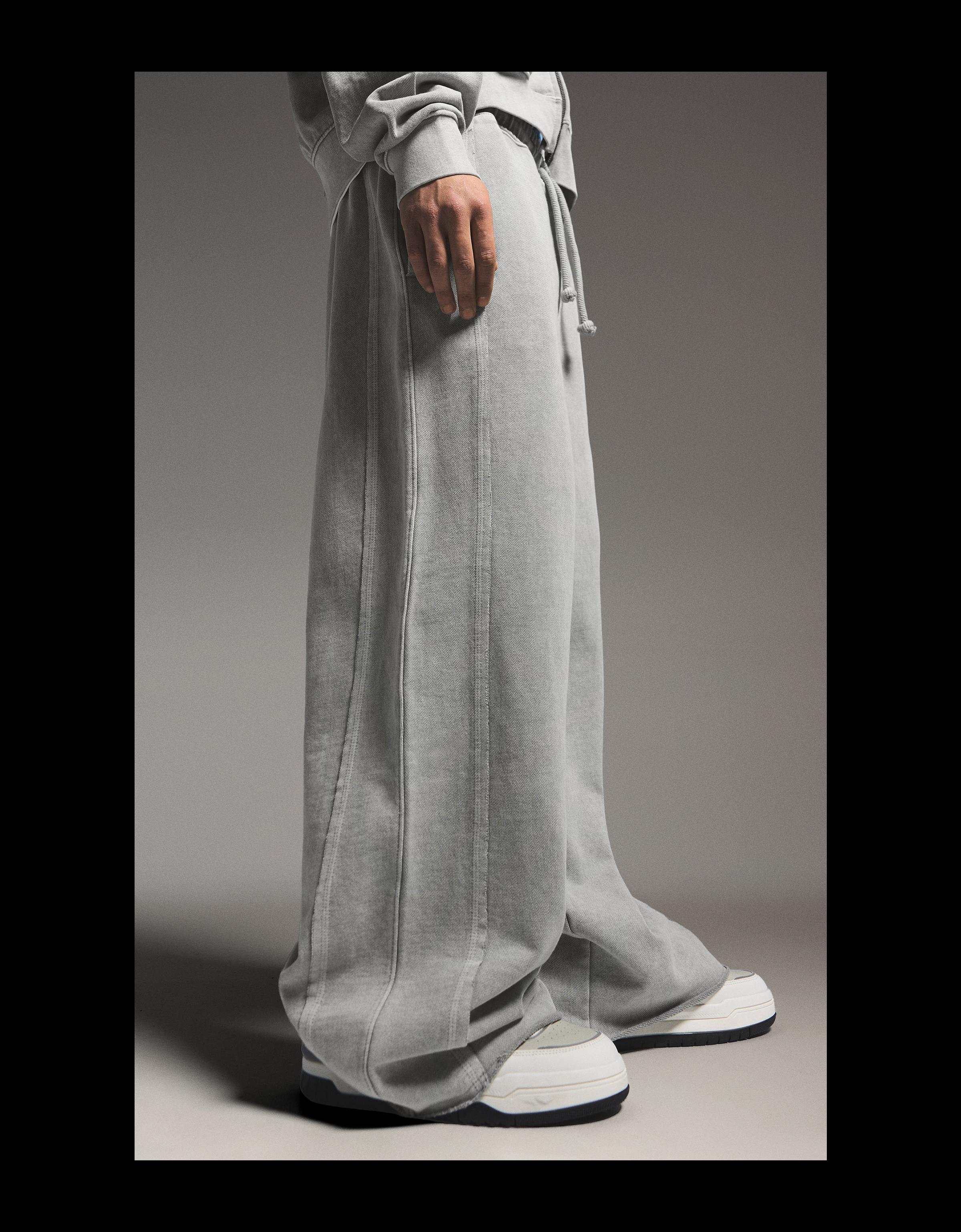 Bershka Super baggy fit pantolon görsel 8