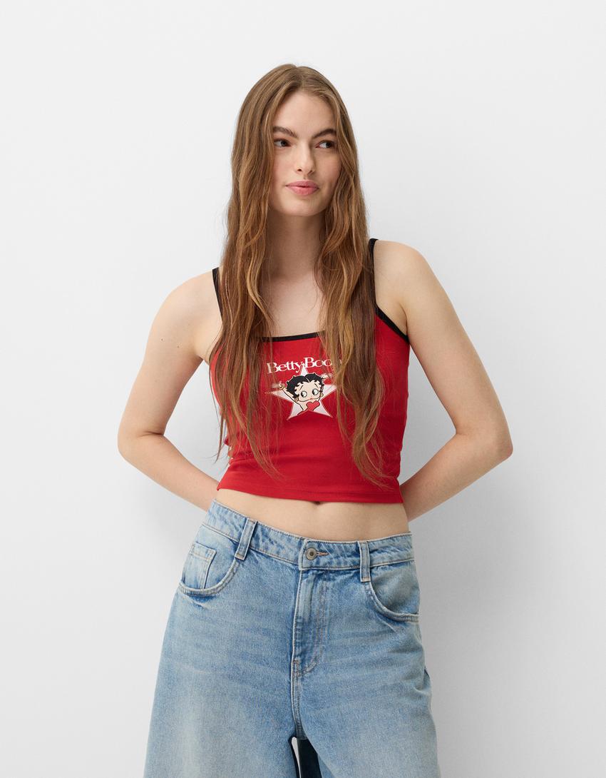 Top tirantes Betty Boop - Camisetas y tops - BSK Teen | Bershka