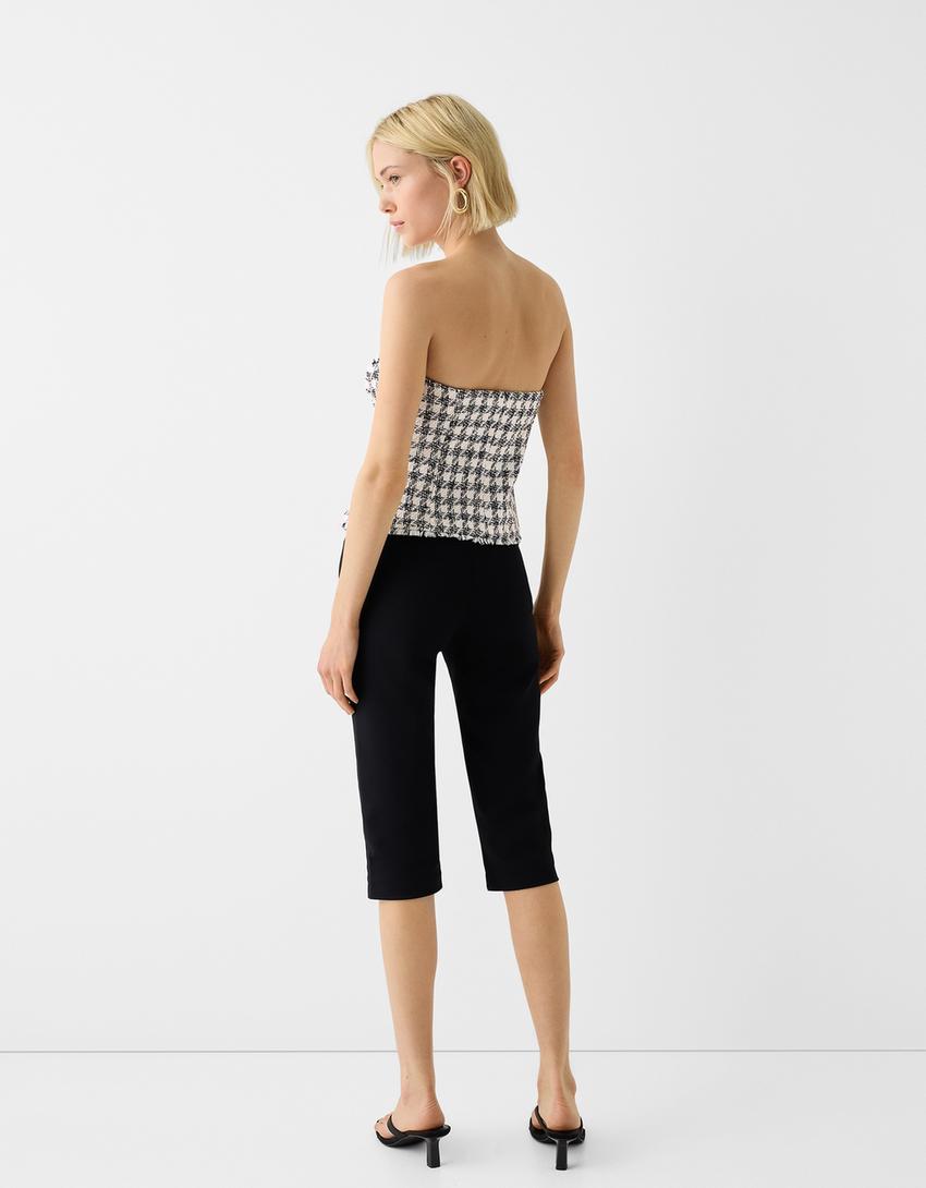 جاكيت فيست بملمس بارز-أسود-1