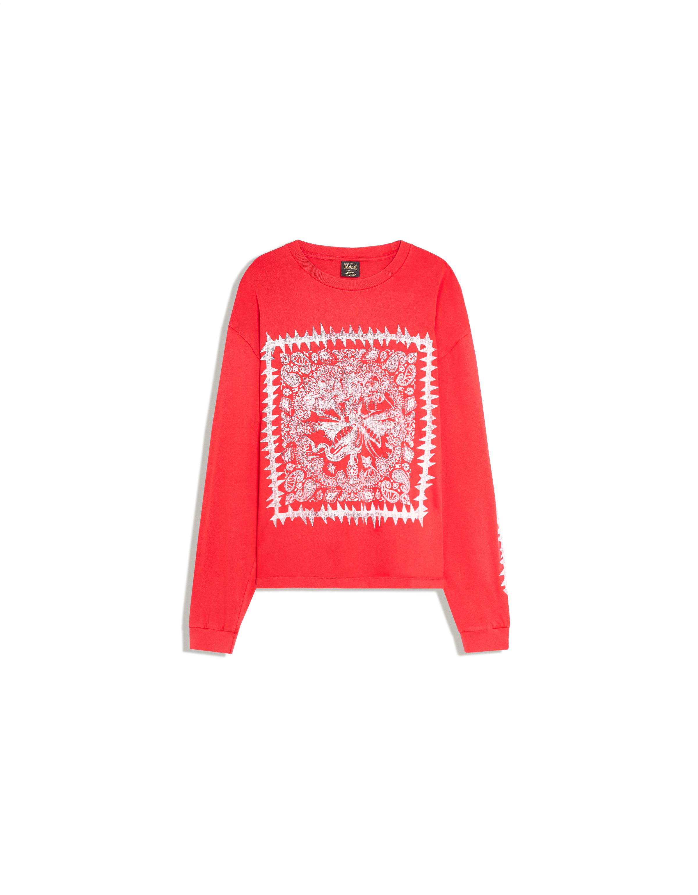 Bershka Uzun kollu ARIES X BERSHKA baskılı tişört