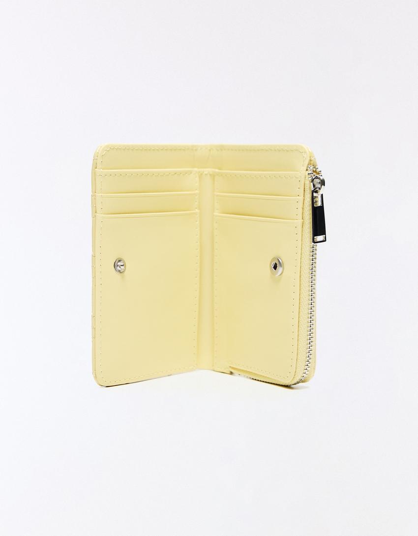 Patent effect purse-Yellow