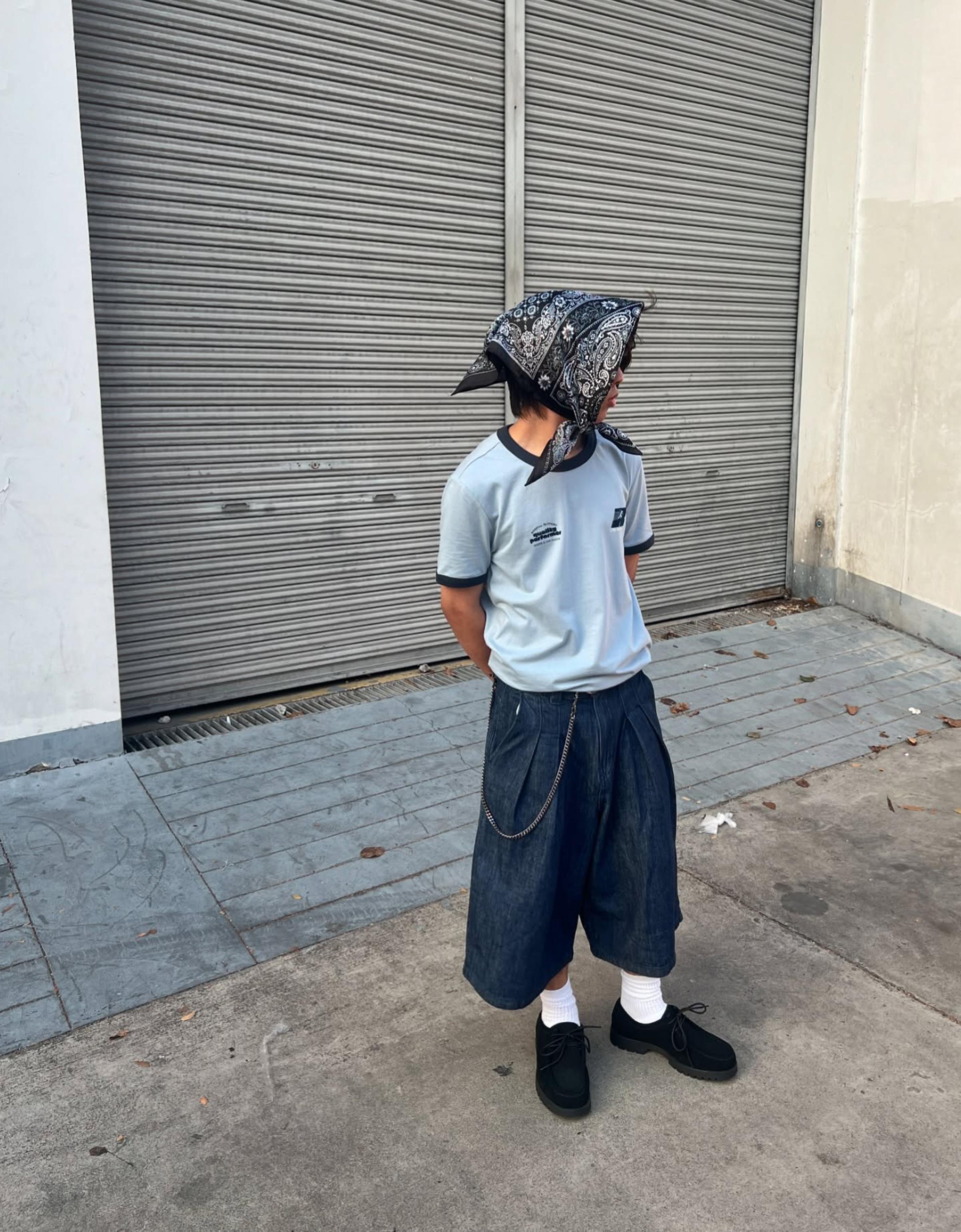 【BERSHKA】Contrasting Ribbed Trims T-Shirts ベルシュカ Short sleeve T-shirt with contrasting ribbed trims - T