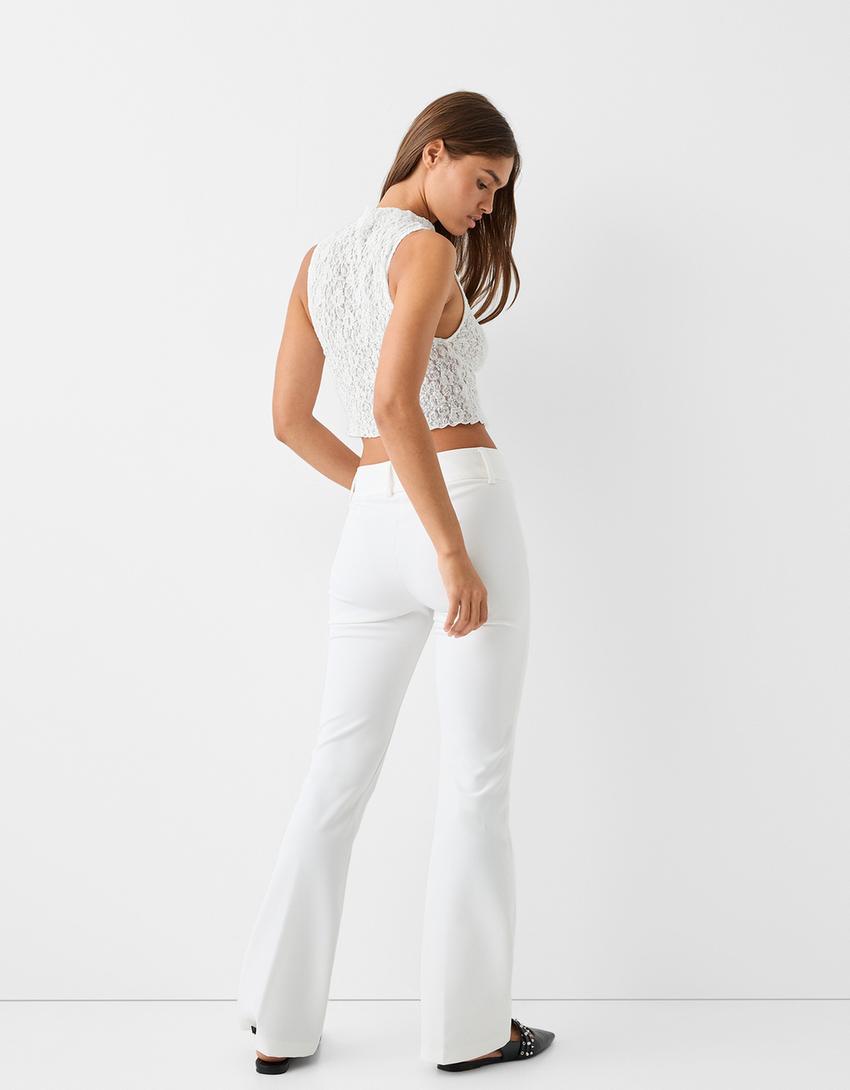 توب دانتيل بدون أكمام-أبيض-1