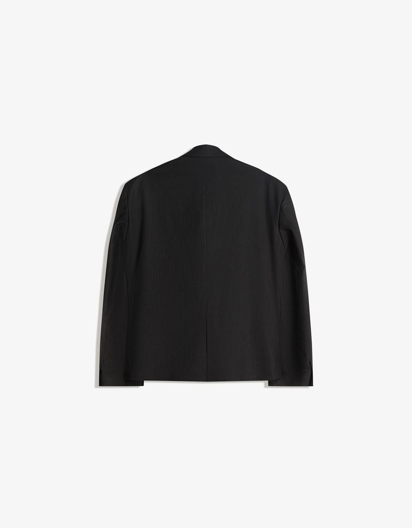 Blazer tailoring chaîne-Noir