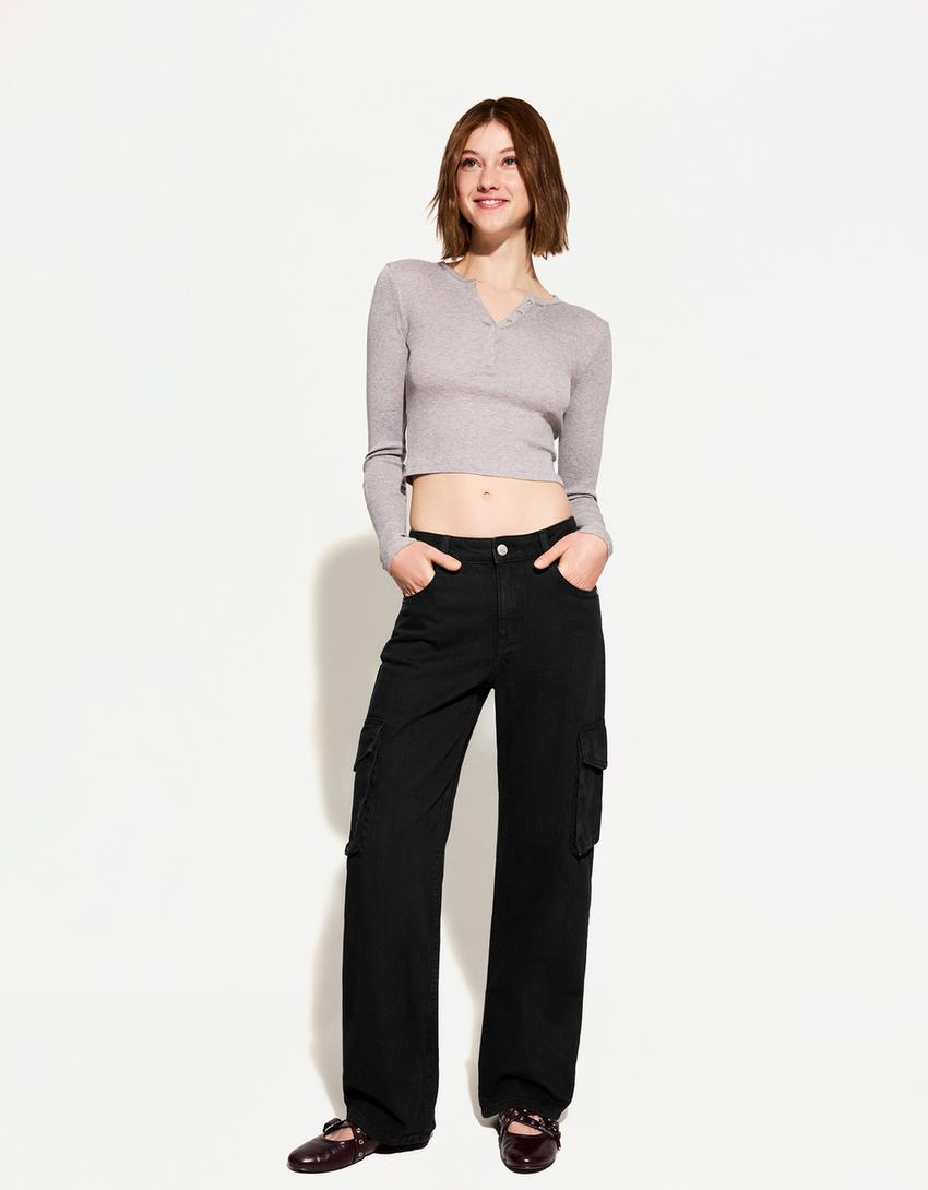 Pantalón Cargo Tienda Bershka Ropa Mujer Kargo Pantalones Cargo