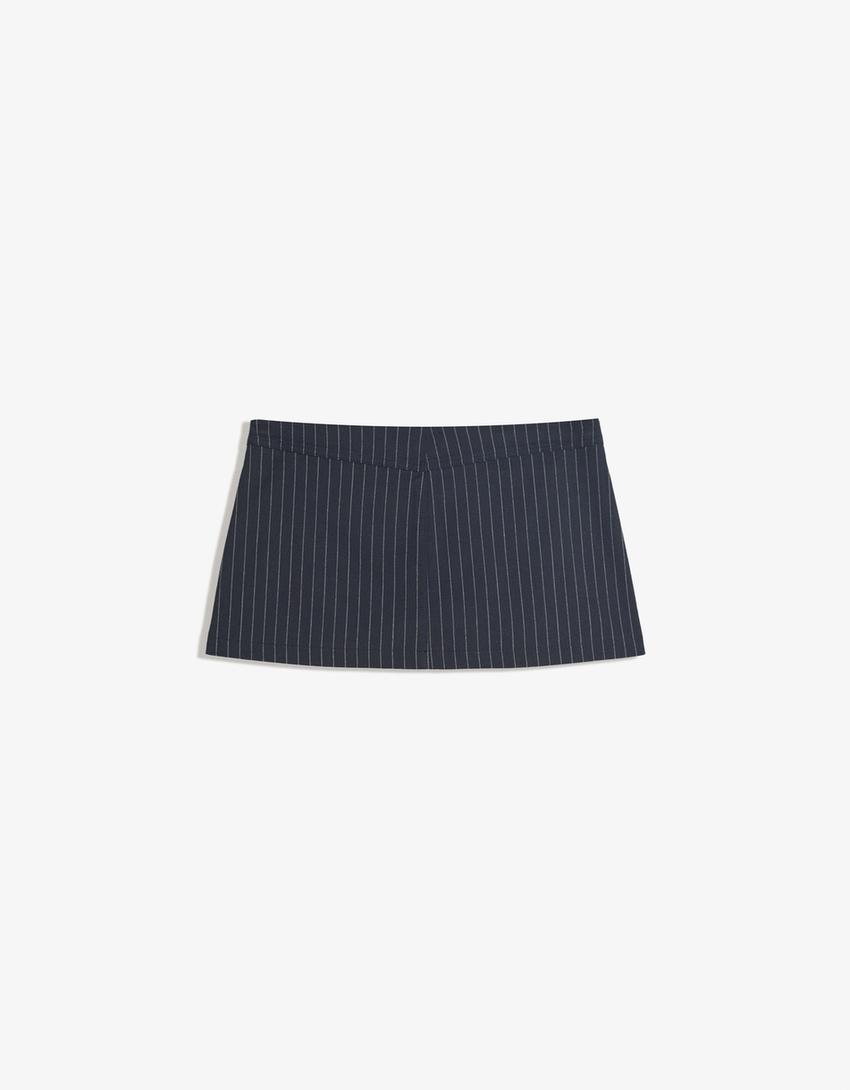 Falda mini tailoring-Marino-4