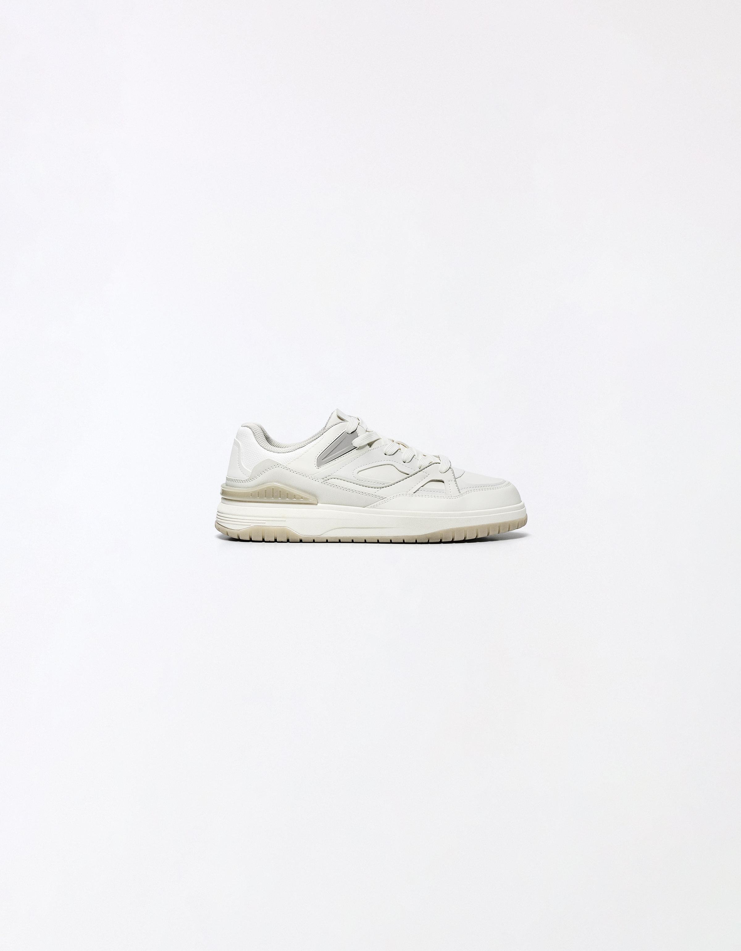 Chunky panelled trainers — WHITE