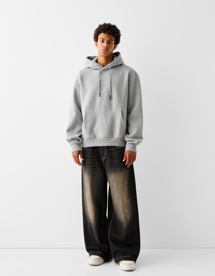 Sudadera capucha-Gris-3