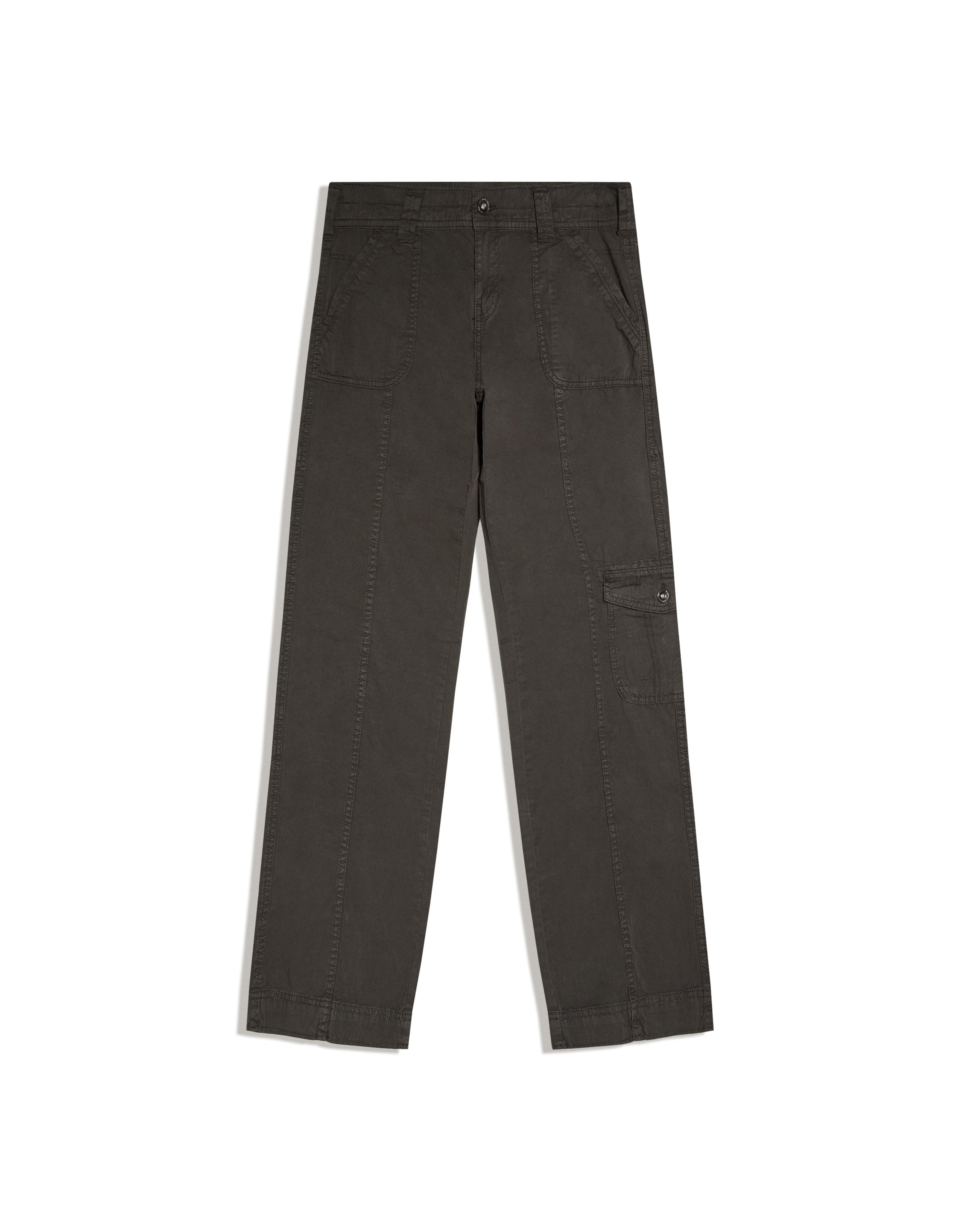 Straight cargo trousers — Khaki