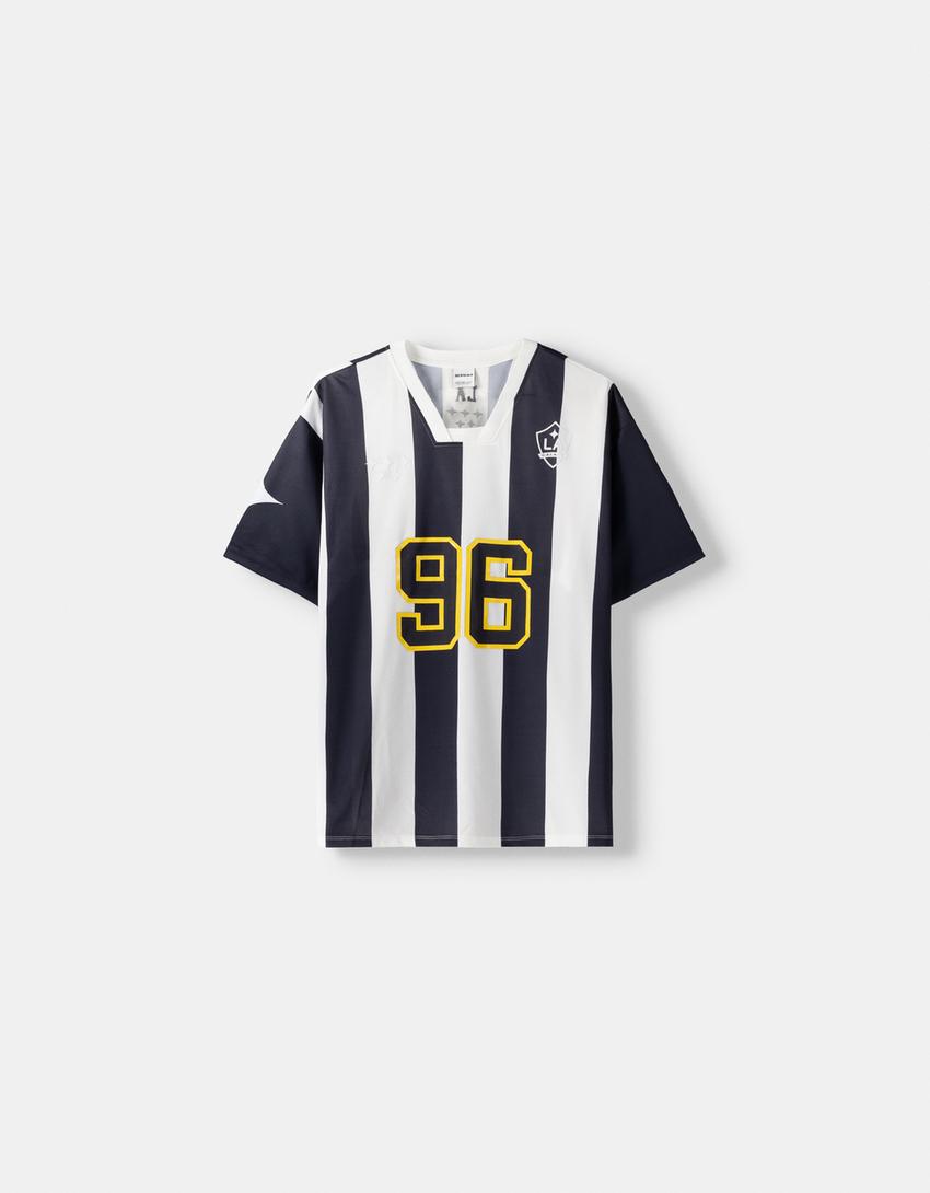 تيشرت لوس أنجلوس مخطط-أبيض مطفي-6