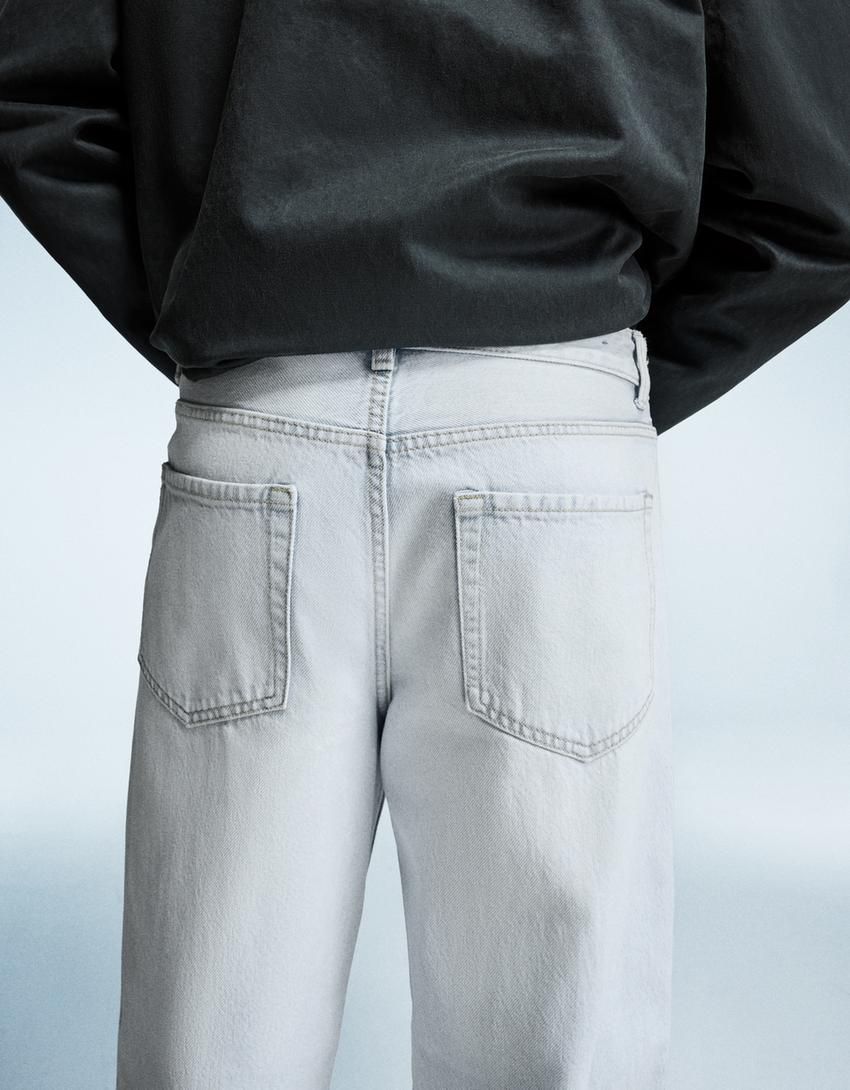Tapered jeans-Light blue