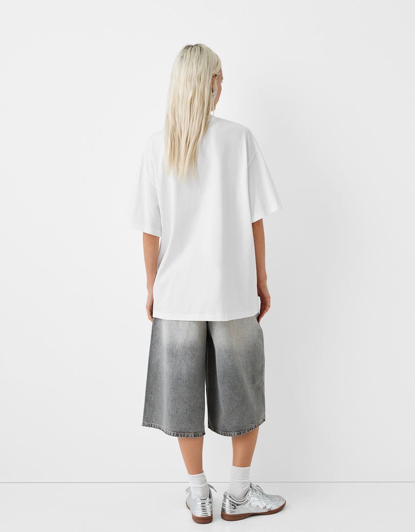 T-shirt New York Red Bulls boxy fit imprimé-Blanc-1