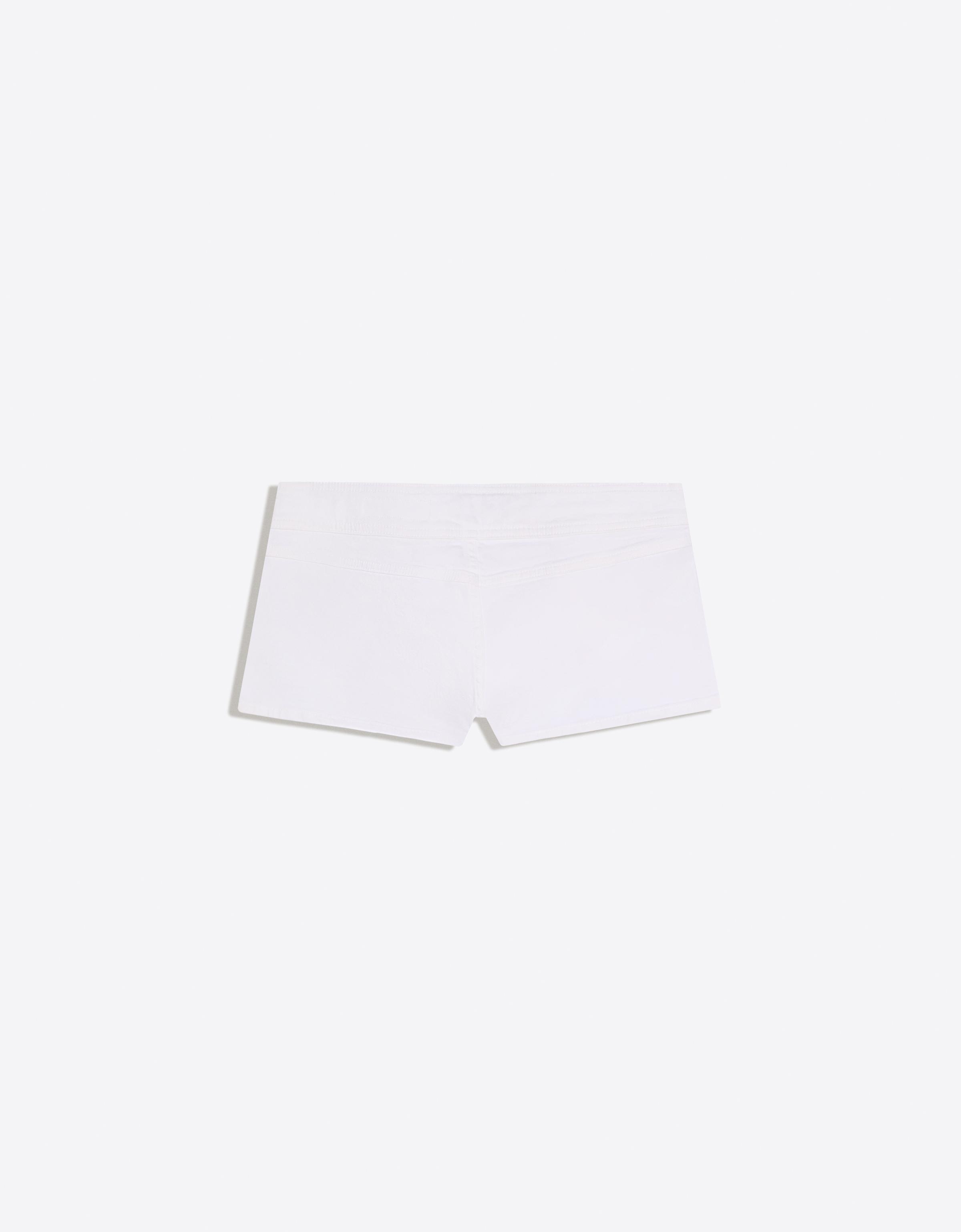 Mini button shorts — Off white