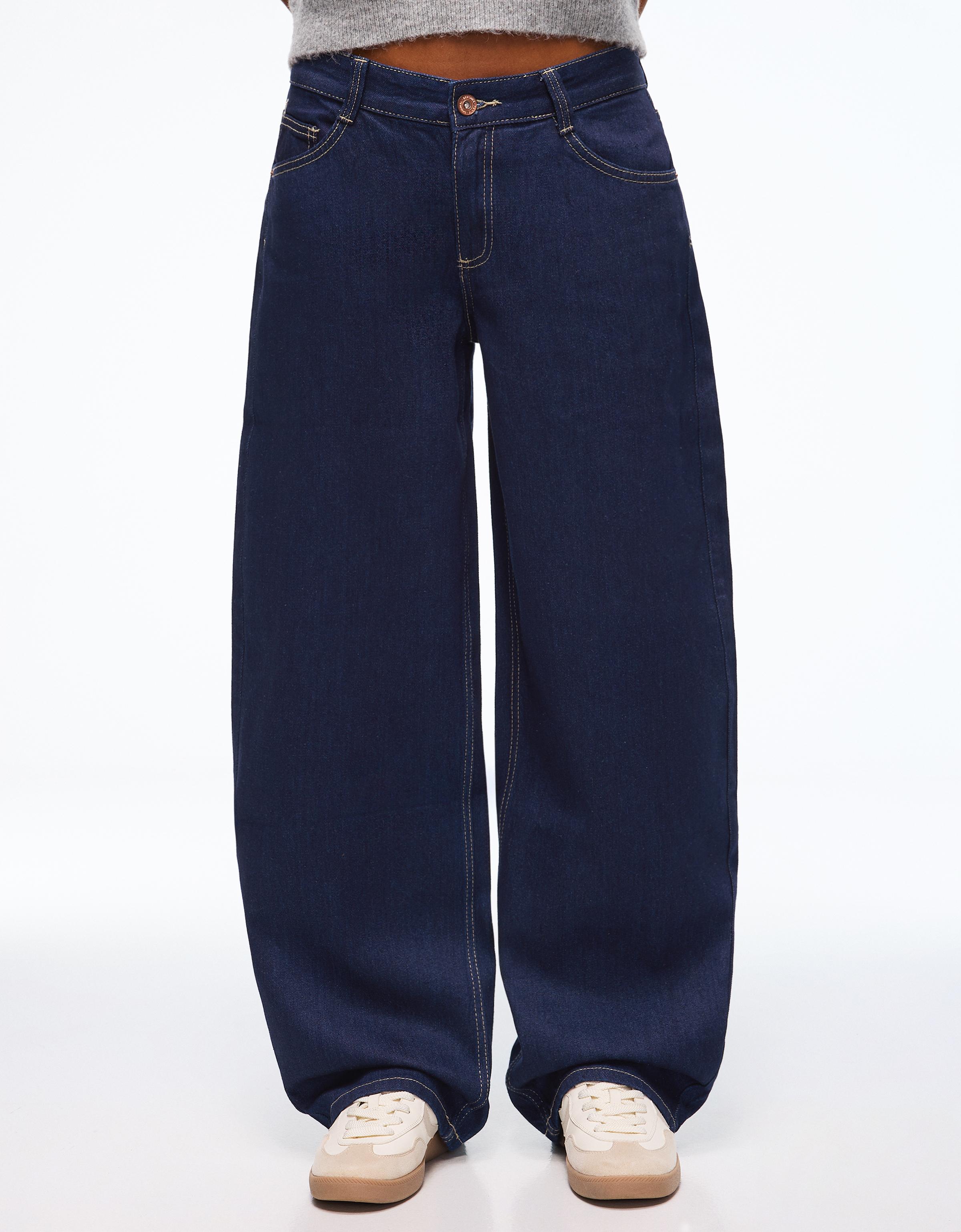 Düşük bel baggy barrel fit jean - Görsel 124