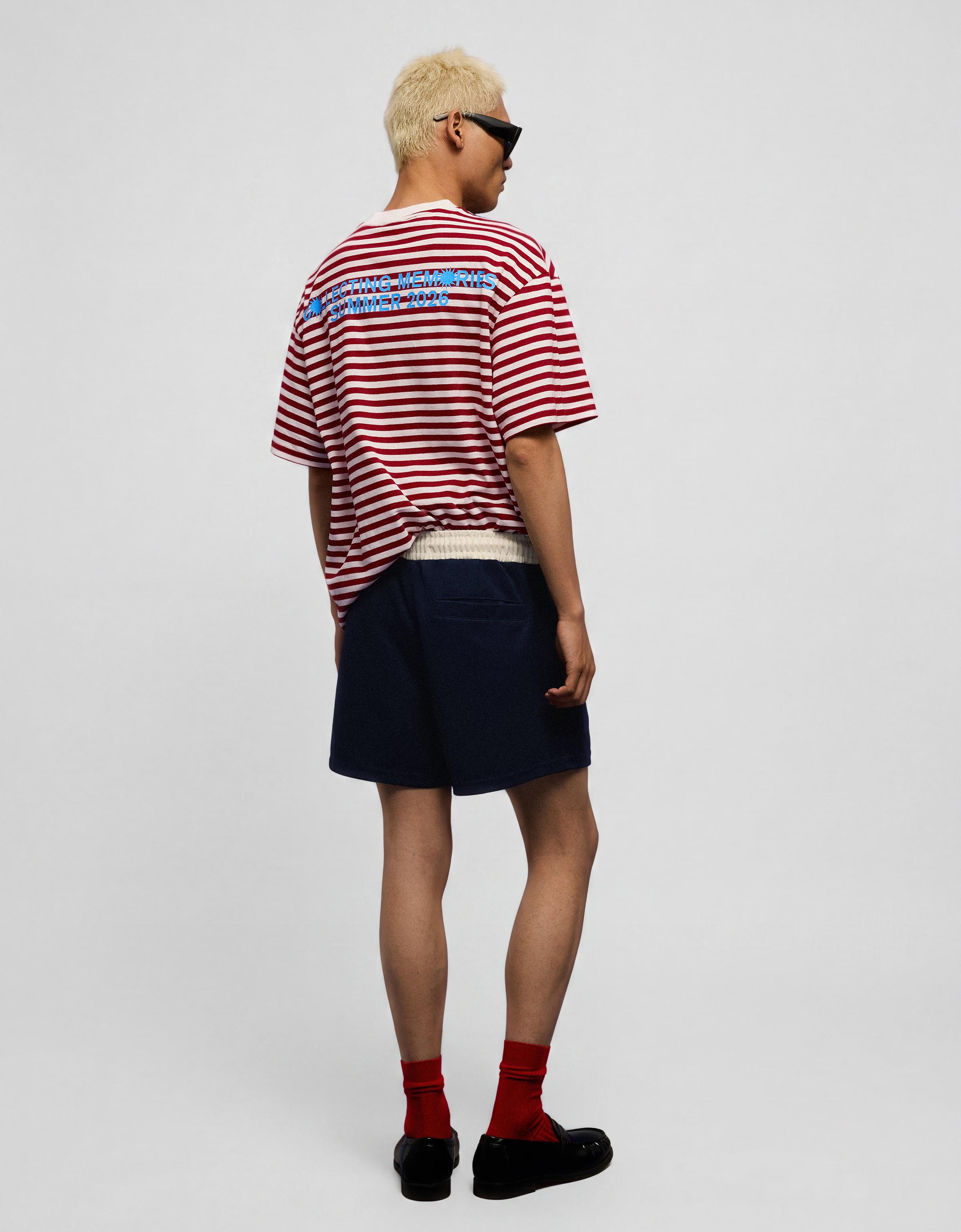 Short patch Bermuda shorts — Navy