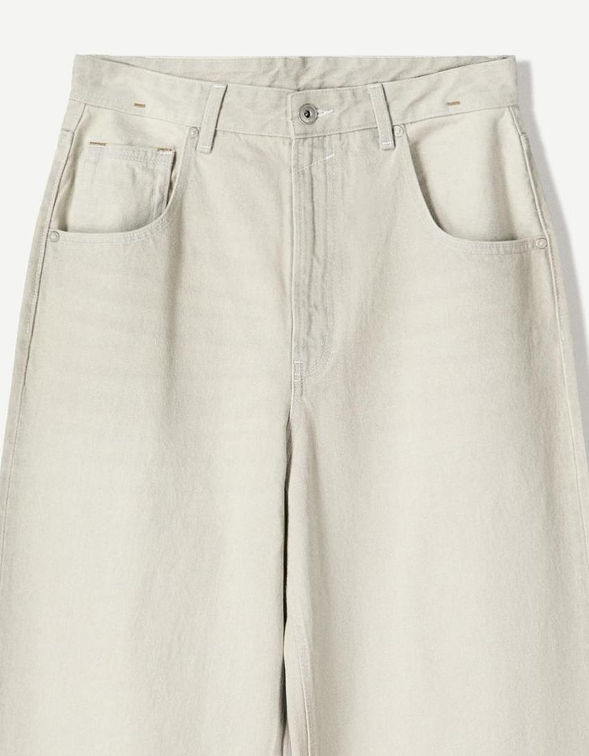 Jeans super baggy fit-Grigio