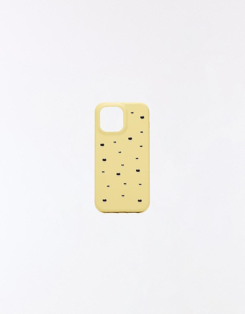 Studded faux leather phone case Studded faux leather phone case