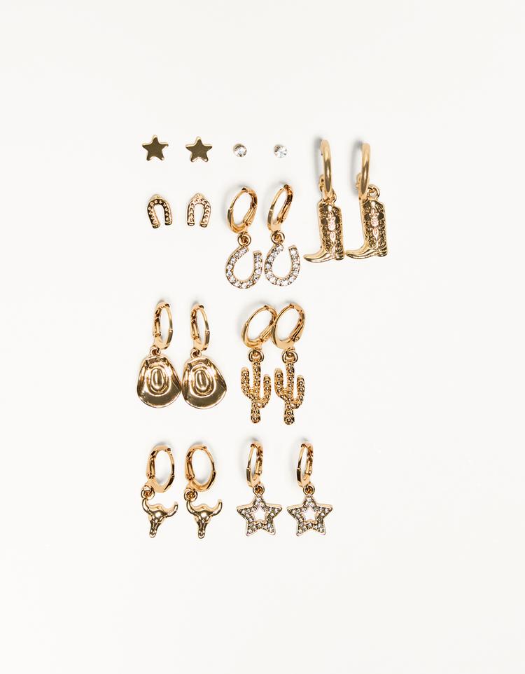 9-pack of earrings