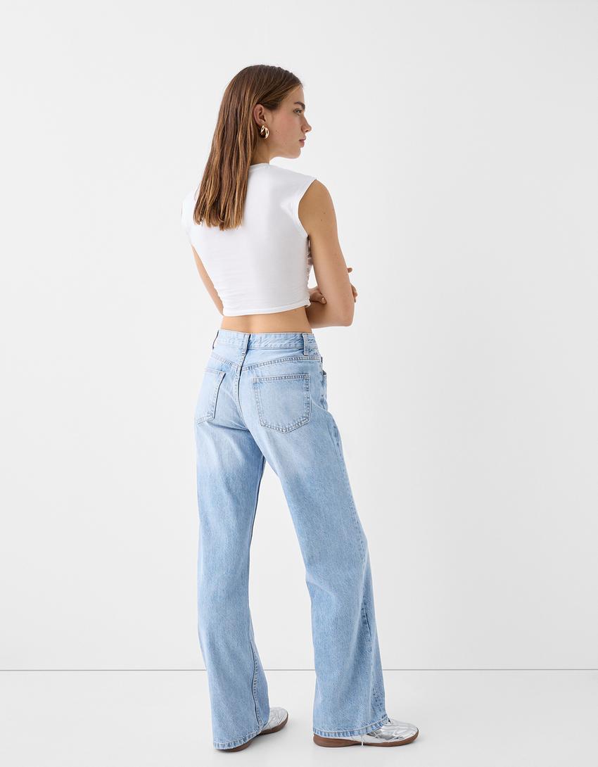 Wide-leg ’90s jeans - BSK Teen | Bershka