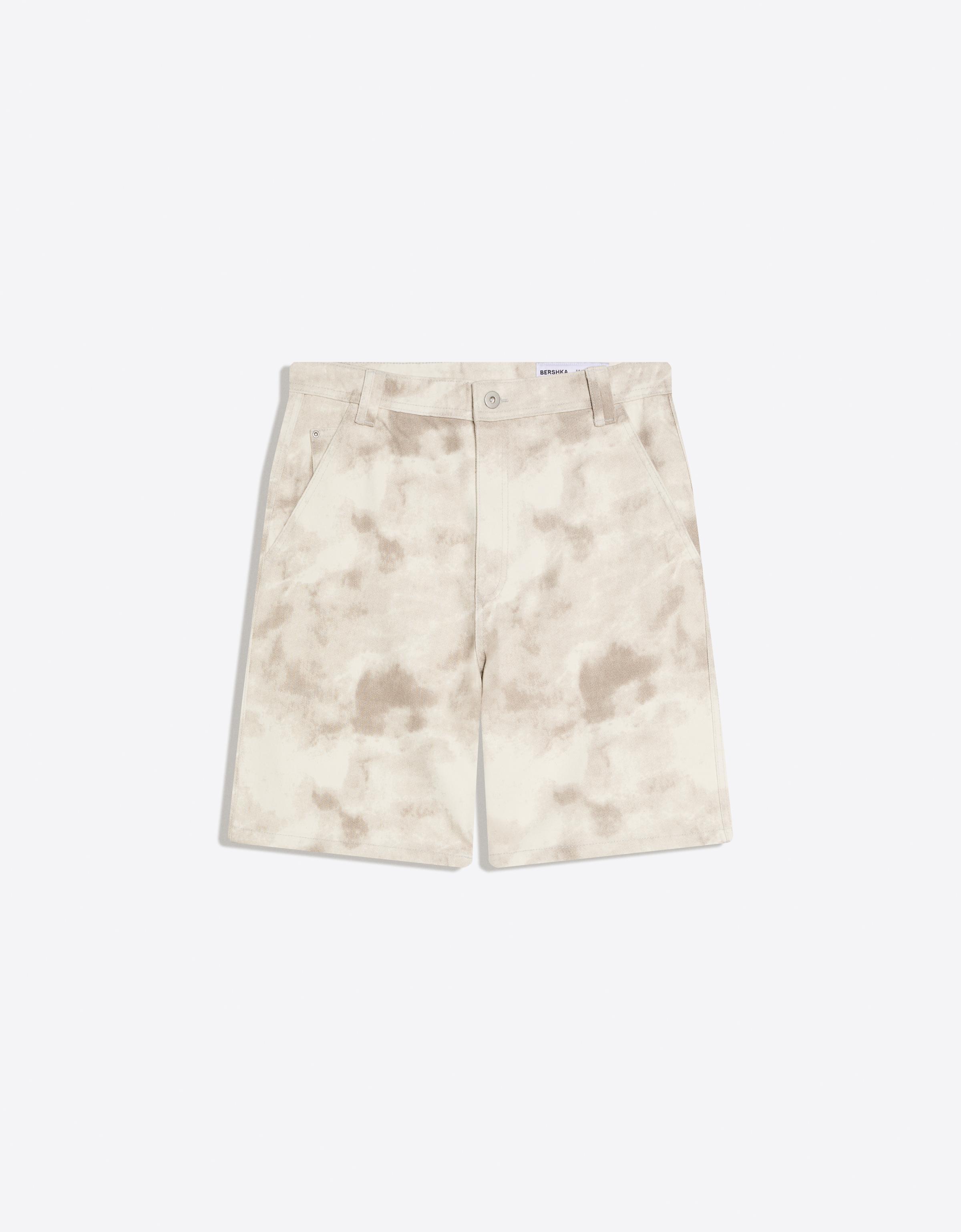 Baggy fit baskılı bermuda - Görsel 36