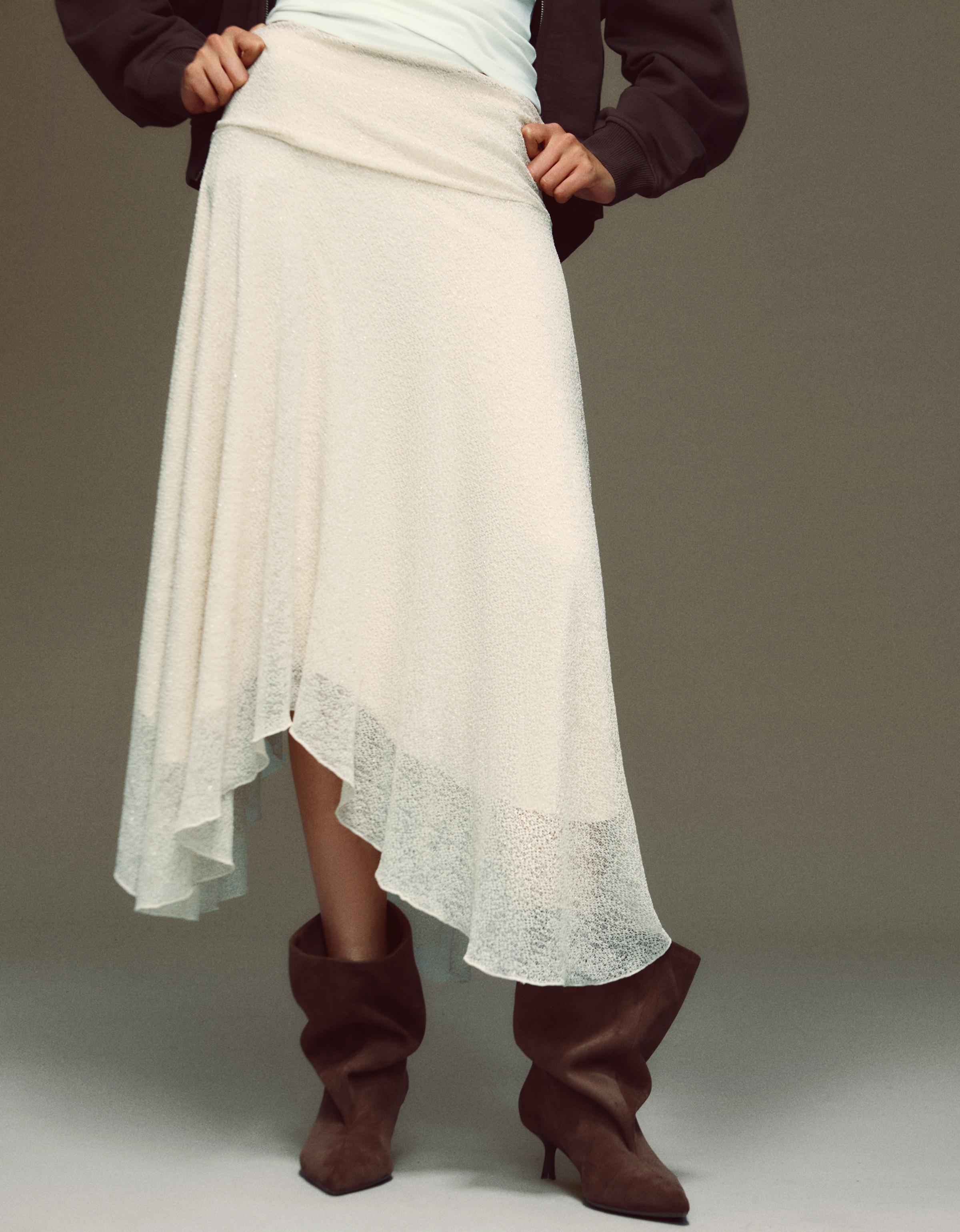 Parlak file midi etek - Görsel 13