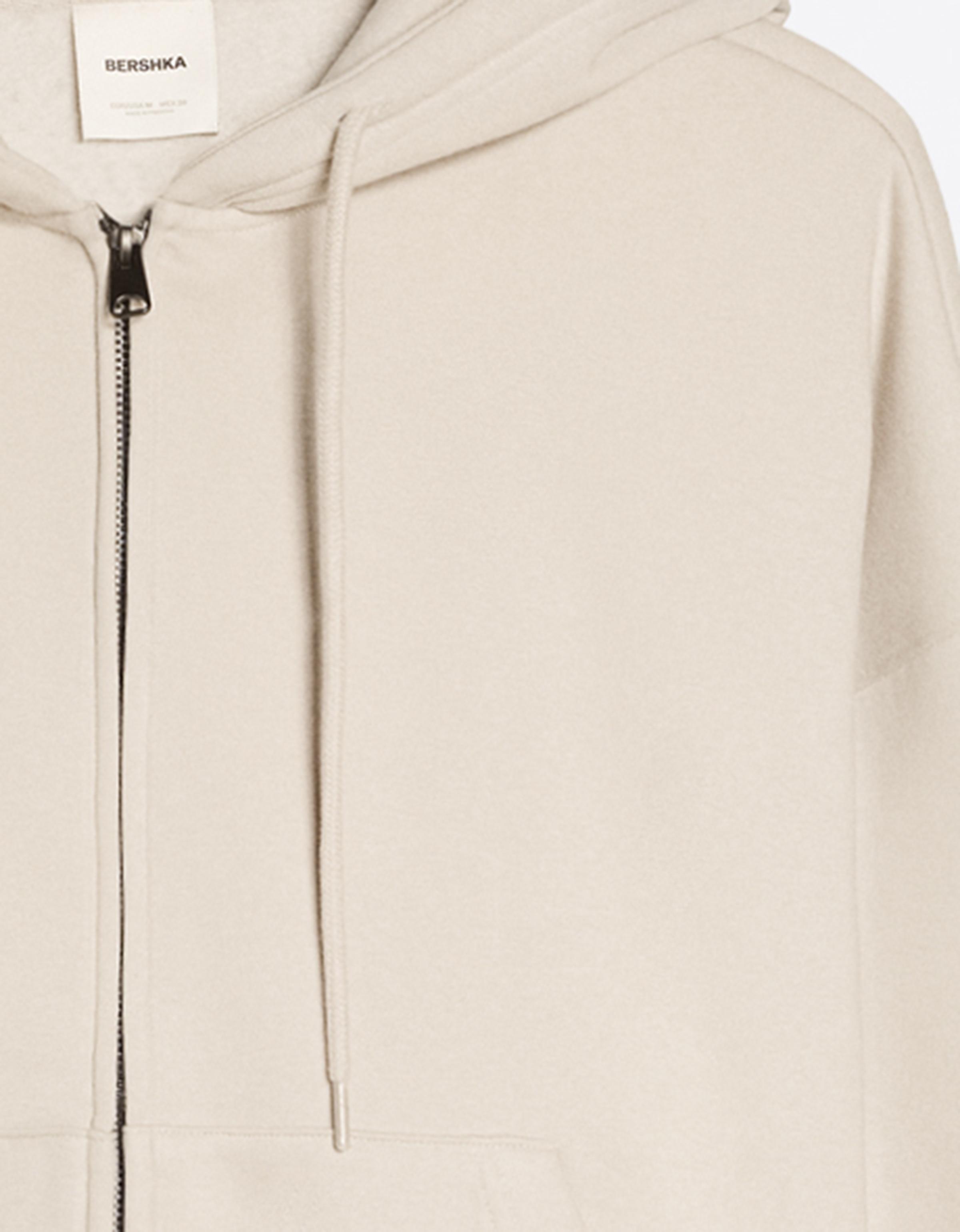 Zip-up hoodie — Stone
