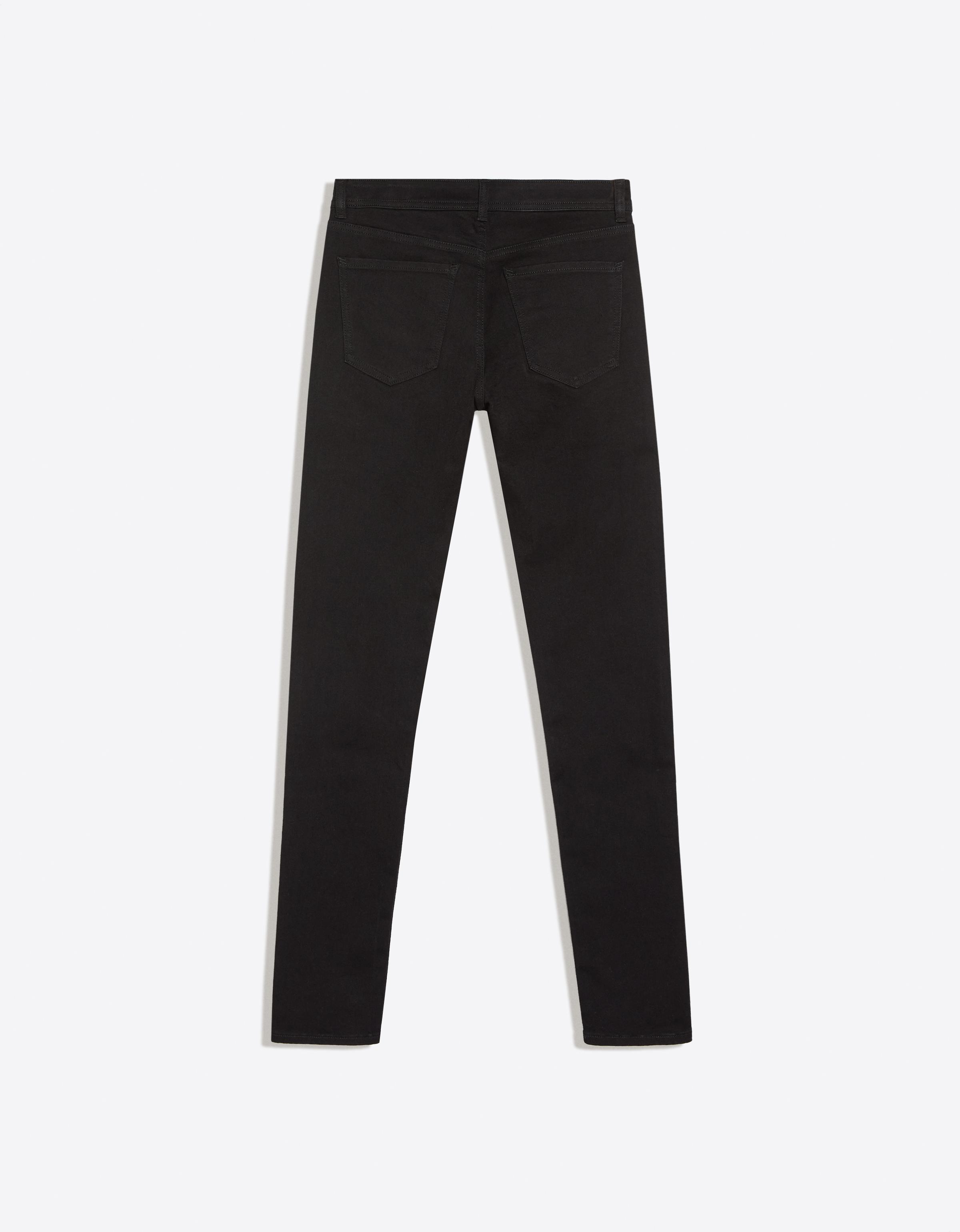High-waist skinny jeans — Black