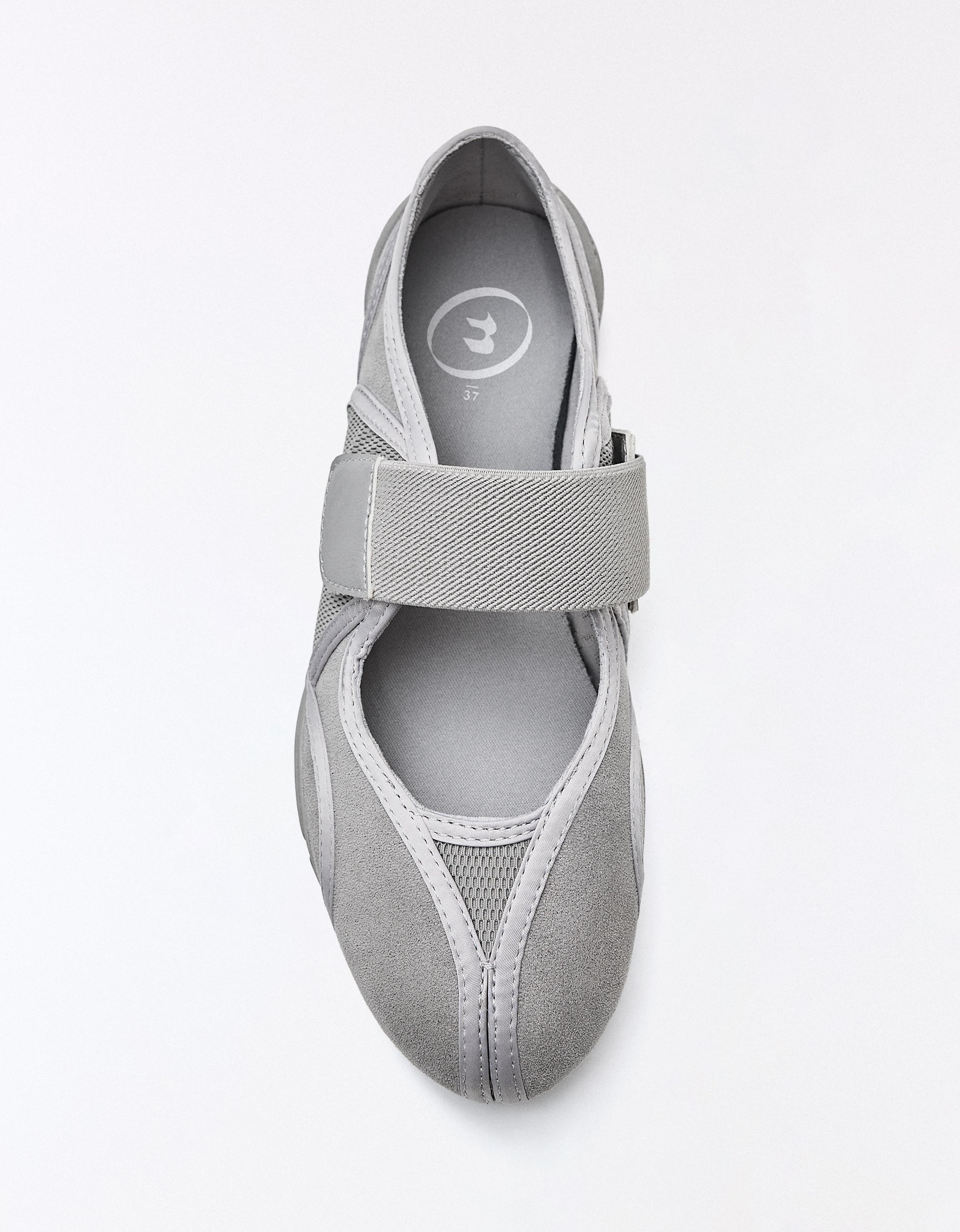 SPORTS BALLET PUMPS — Grey
