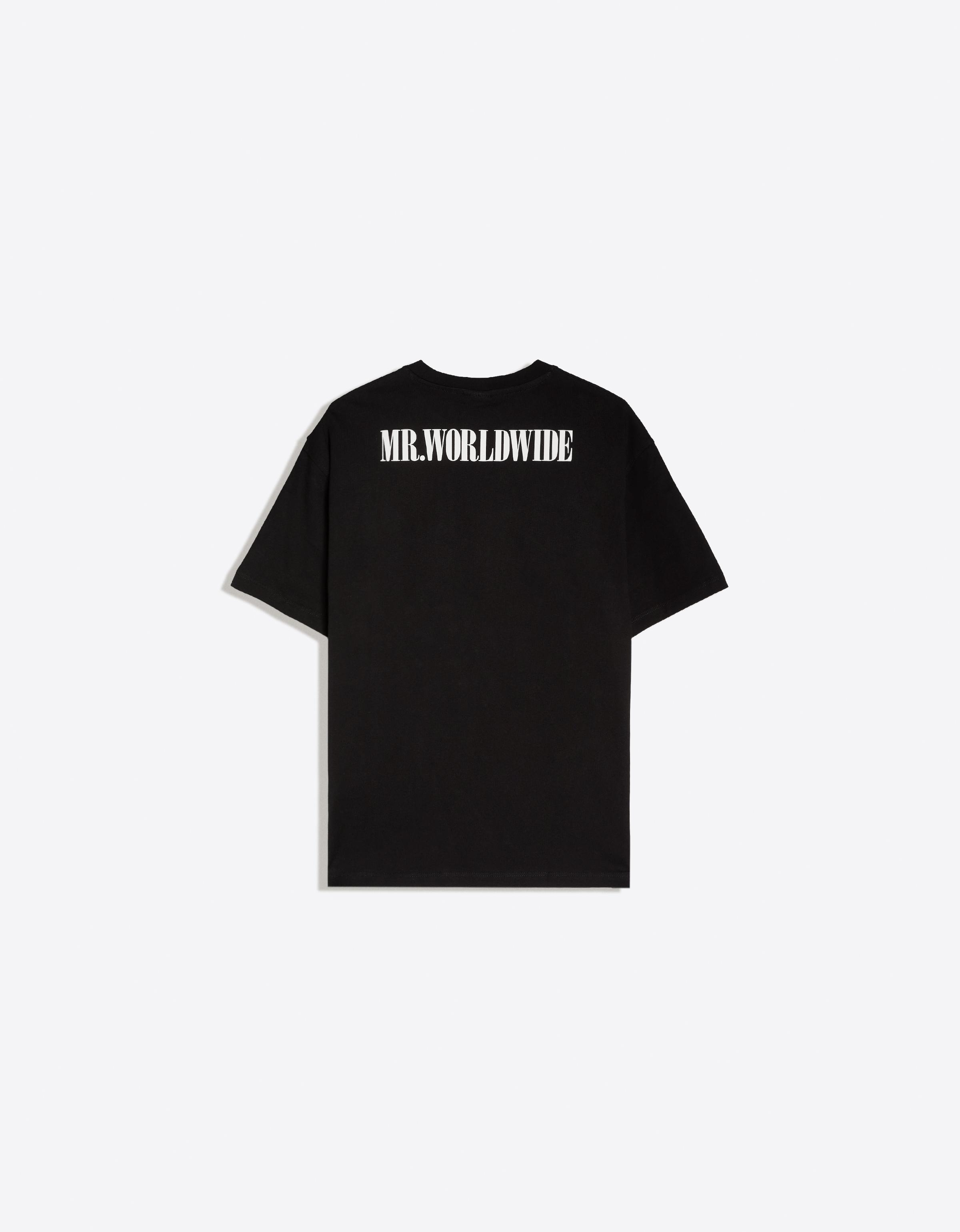 Bershka Oversize pitbull baskılı t-shirt görsel 3