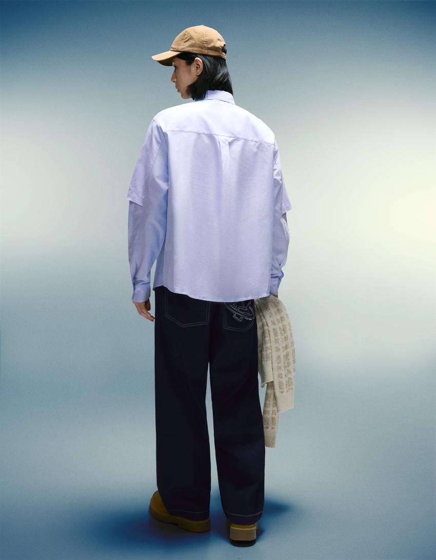 Barrel Jeans-Marinenblau