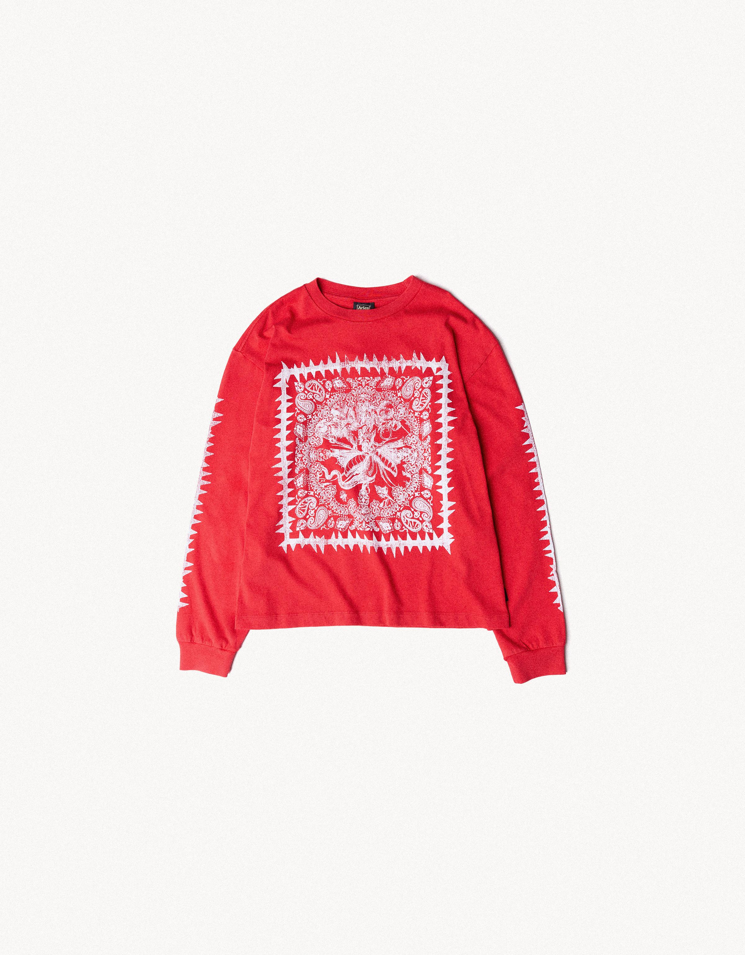 Bershka Uzun kollu ARIES X BERSHKA baskılı tişört görsel 6
