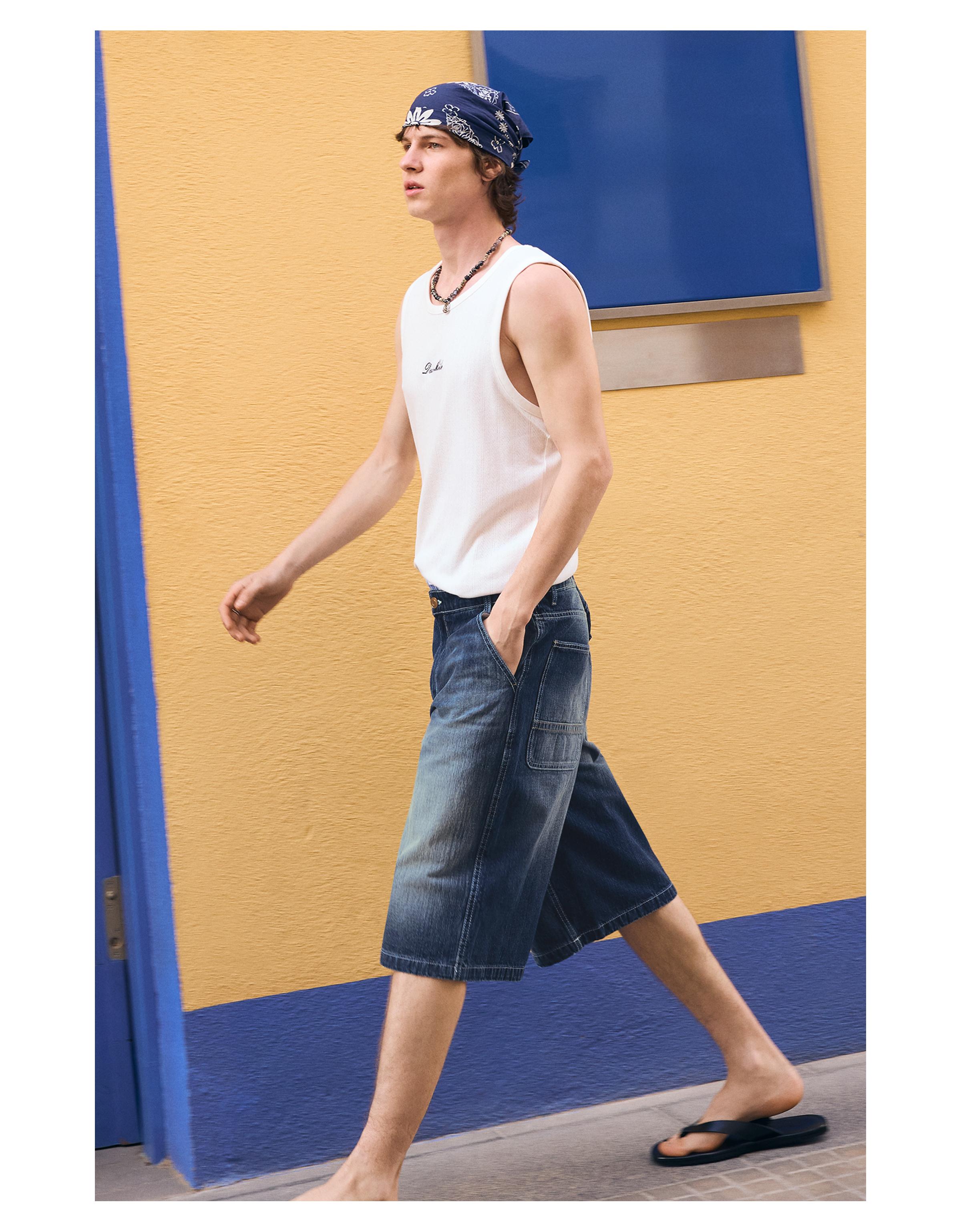 Skater denim bermuda - Görsel 89