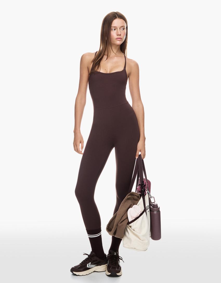 Quick-dry & breathable jumpsuit-Brown