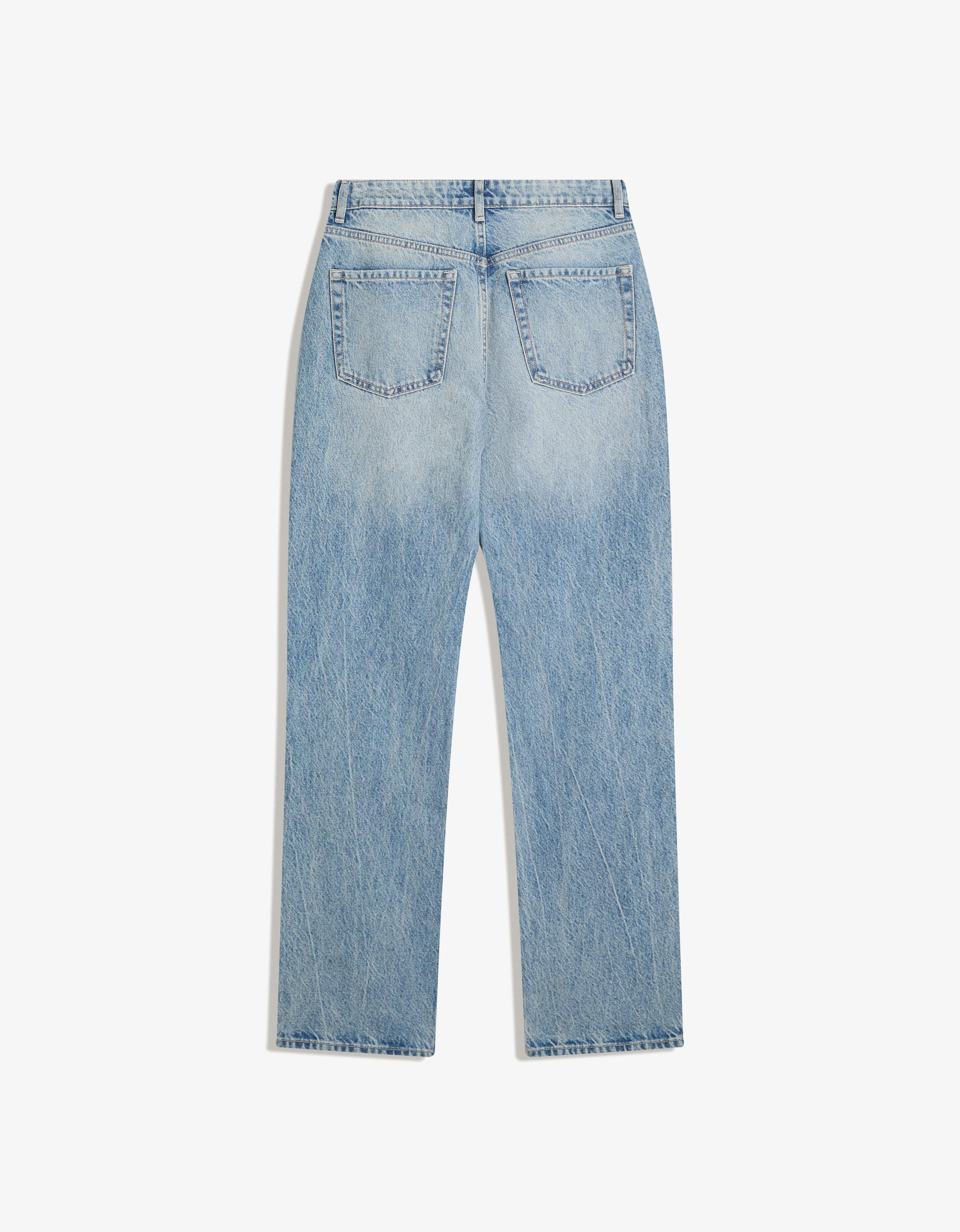 Straight cigarette jeans — Light blue