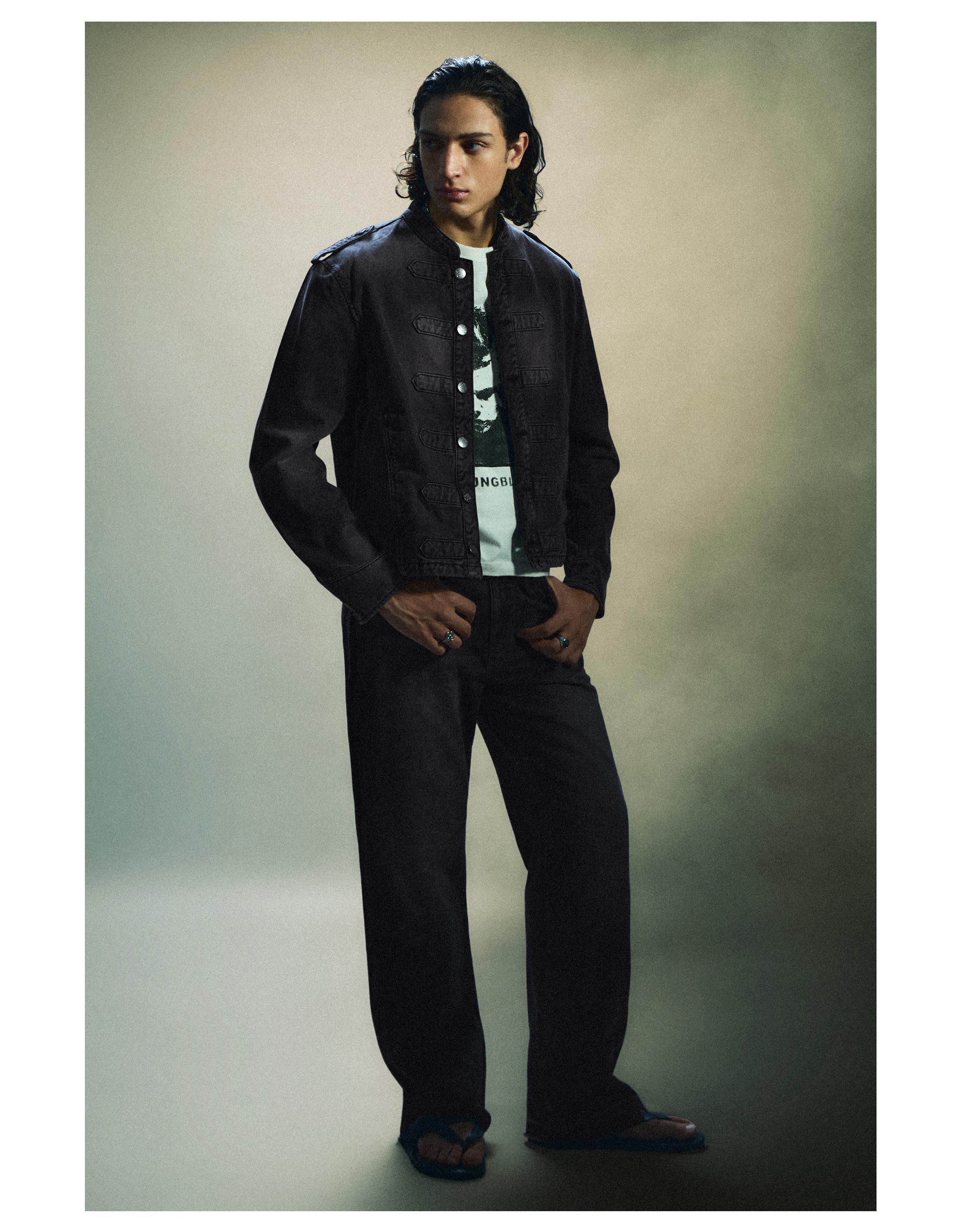 Button-up jacket — Black
