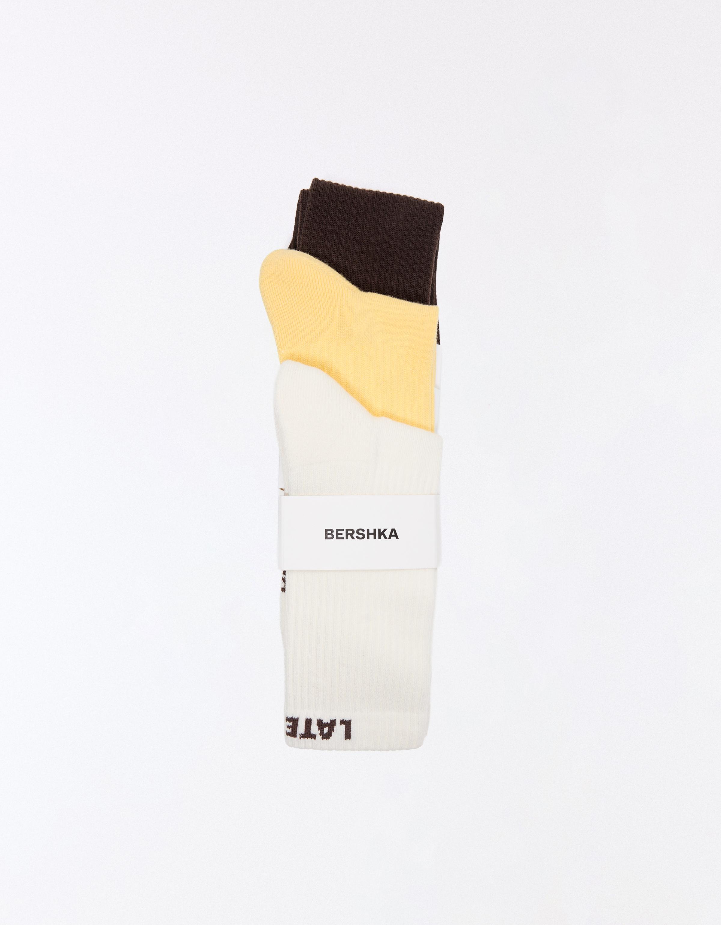 3-pack of socks — Yellow