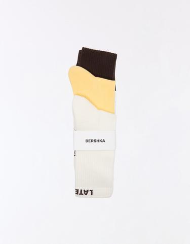 3-pack of socks — Yellow 1