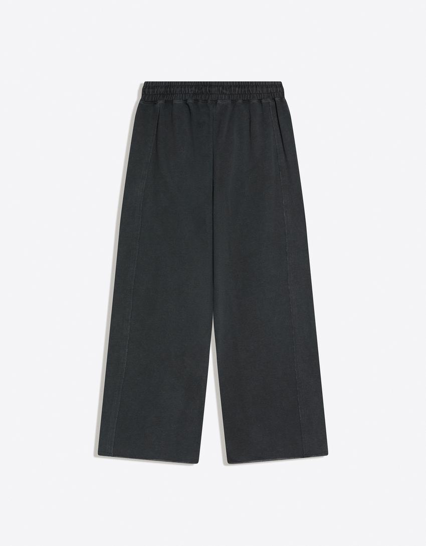 Super baggy trousers-Grey