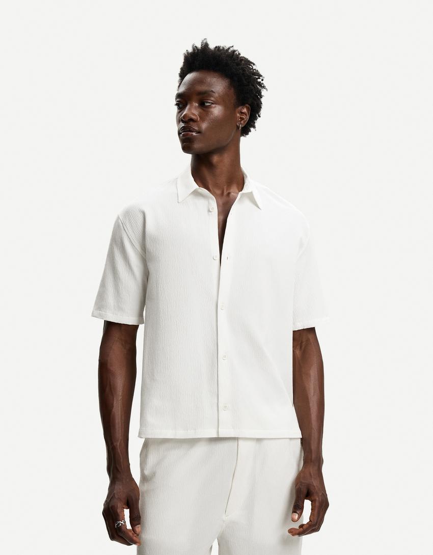 Set camisa y pantalón plisado-Set camisa y pantalón plisado