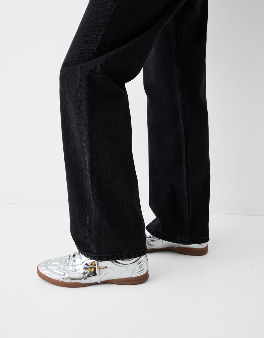 Wide-leg ’90s jeans-Black-5