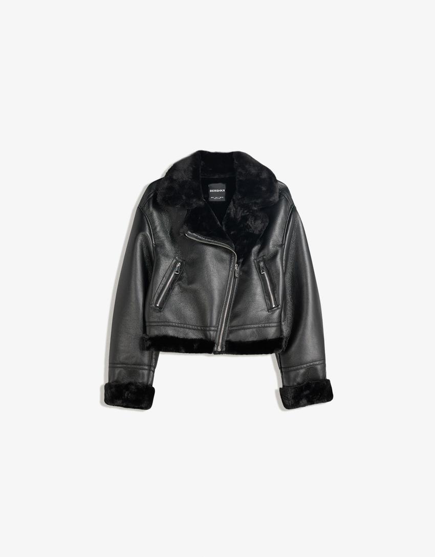 Double-faced jacket-Black