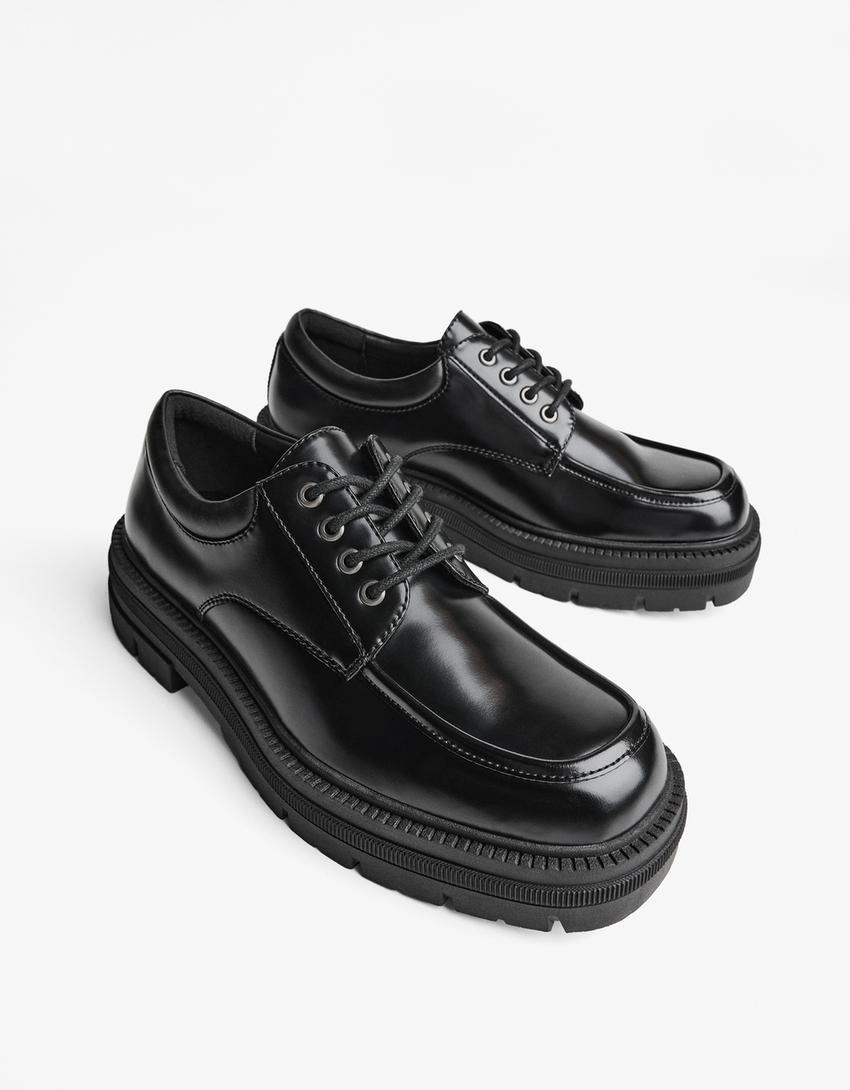 Sapato social rebordo-Preto