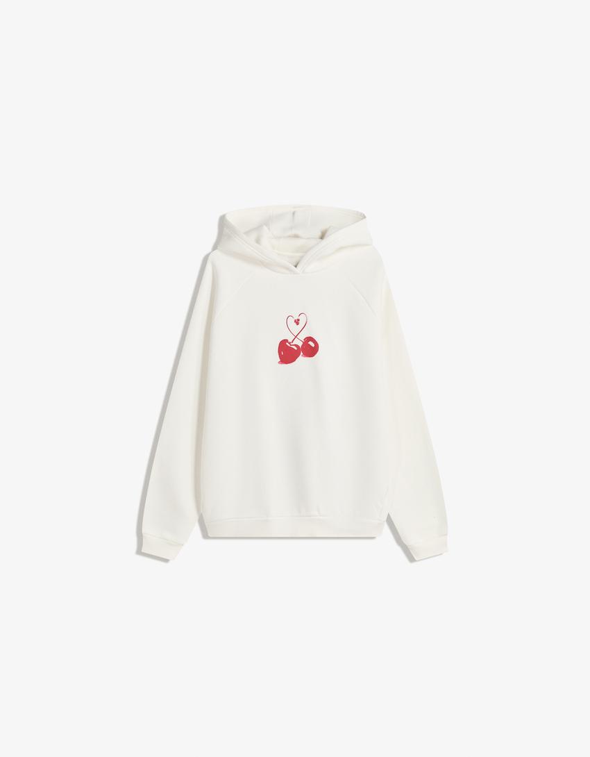 Sudadera capucha print-Crudo-3