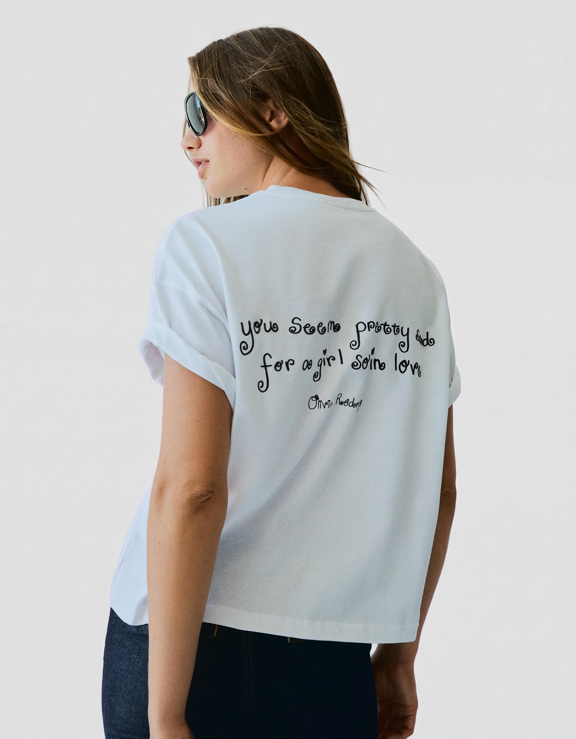 OLIVIA RODRIGO oversize T-shirt — Off white