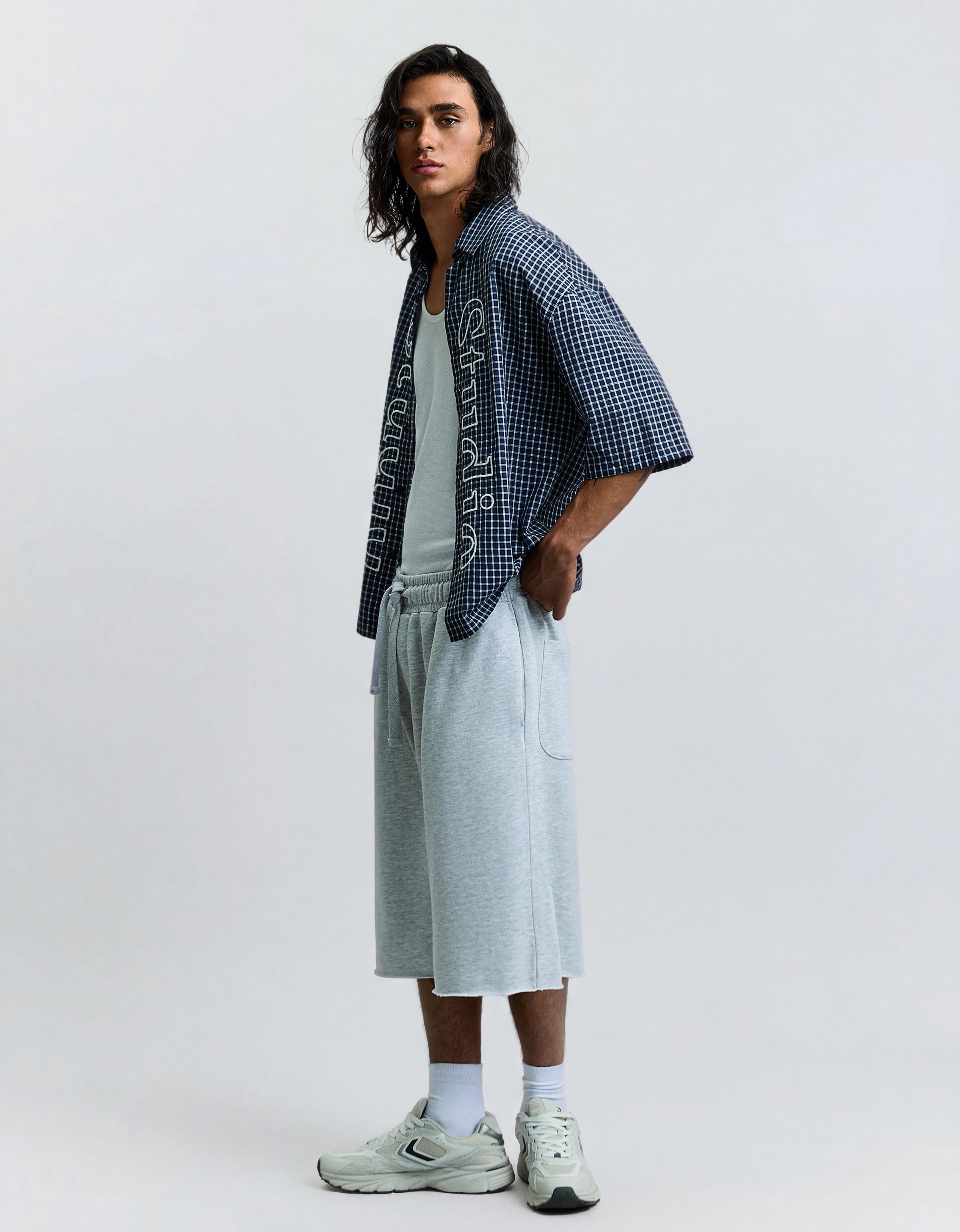 Jogger Bermuda shorts — Grey