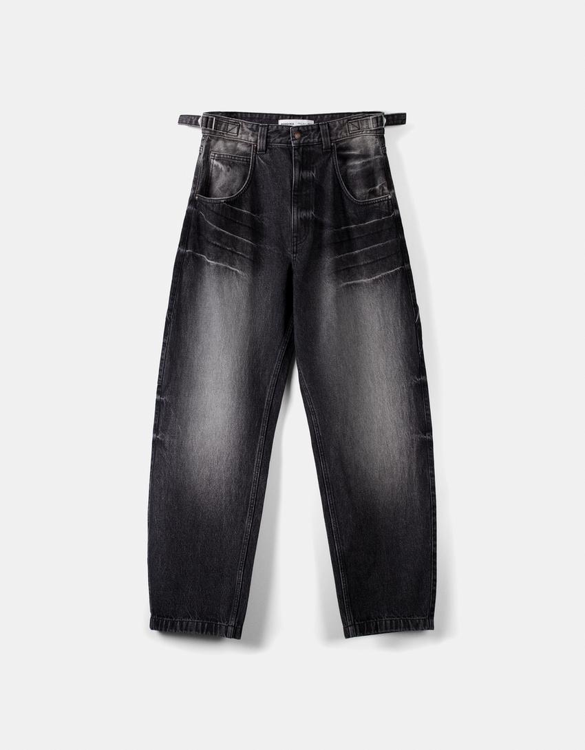 Jeans carpinteiro balloon-Preto-4