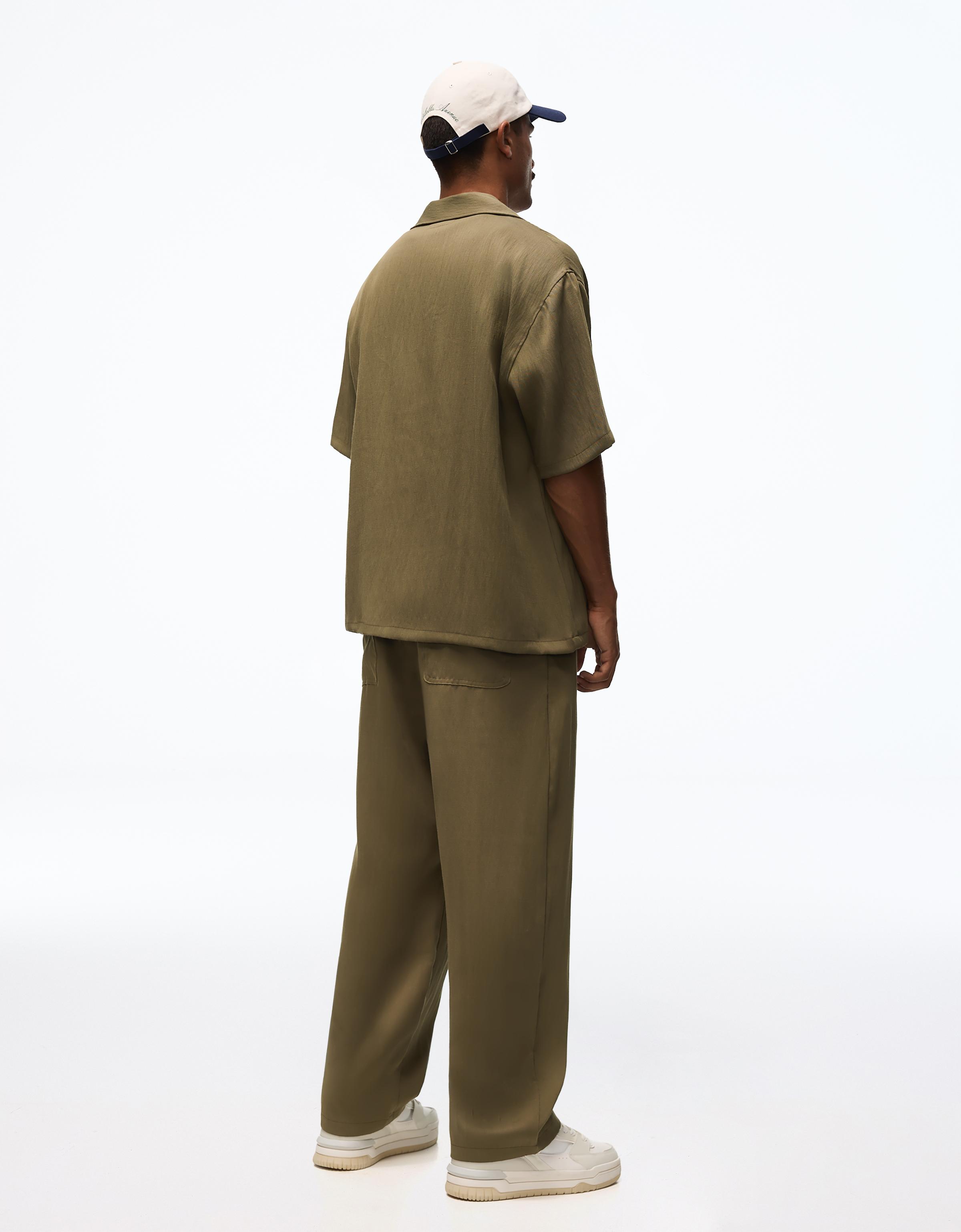 Rustic baggy trousers — Khaki