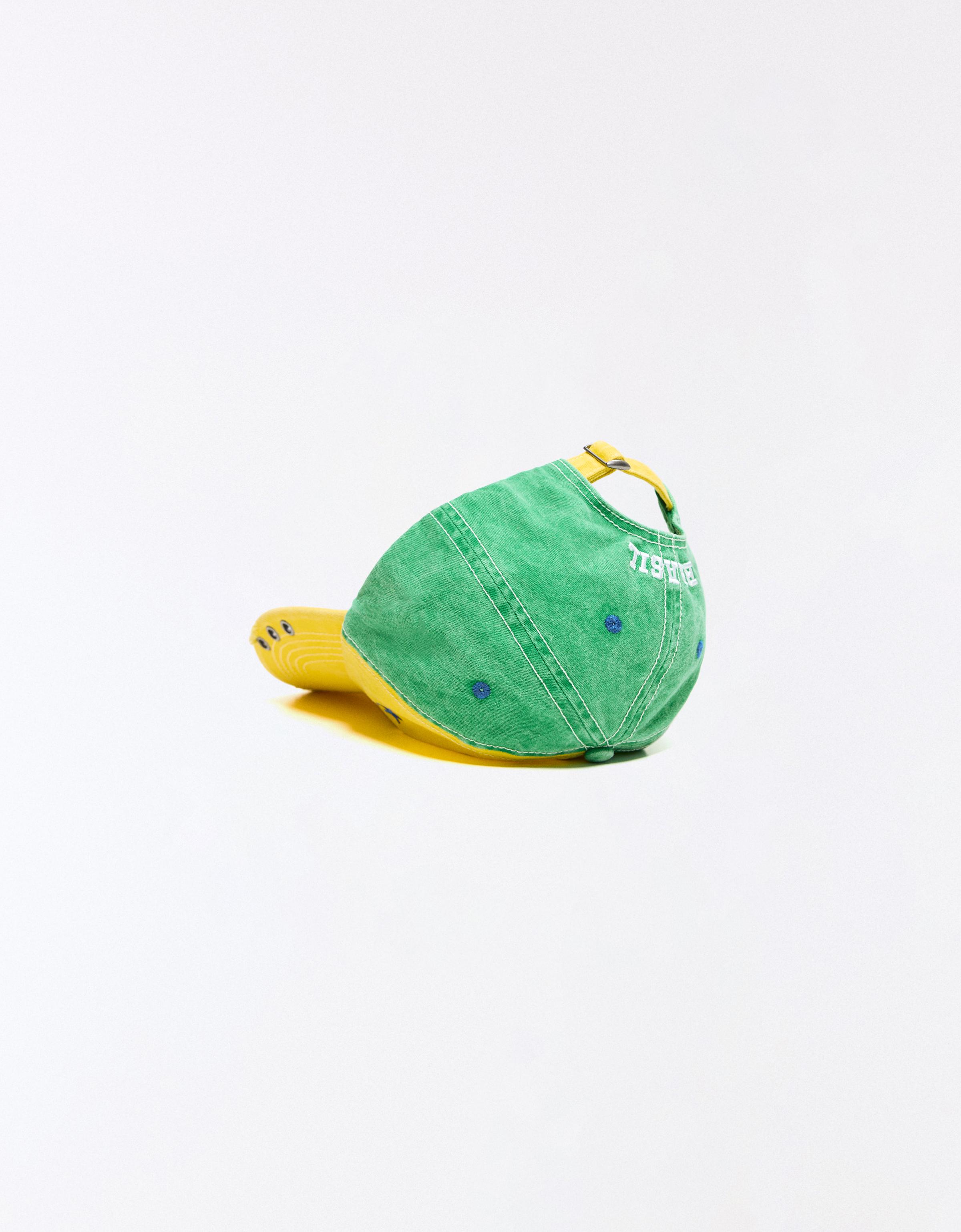 Brazil embroidered cap — Yellow