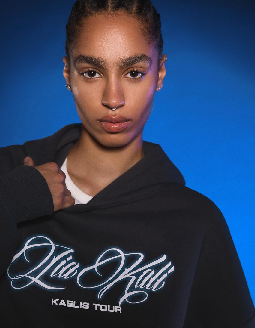 Sudadera Lia Kali capucha-Negro