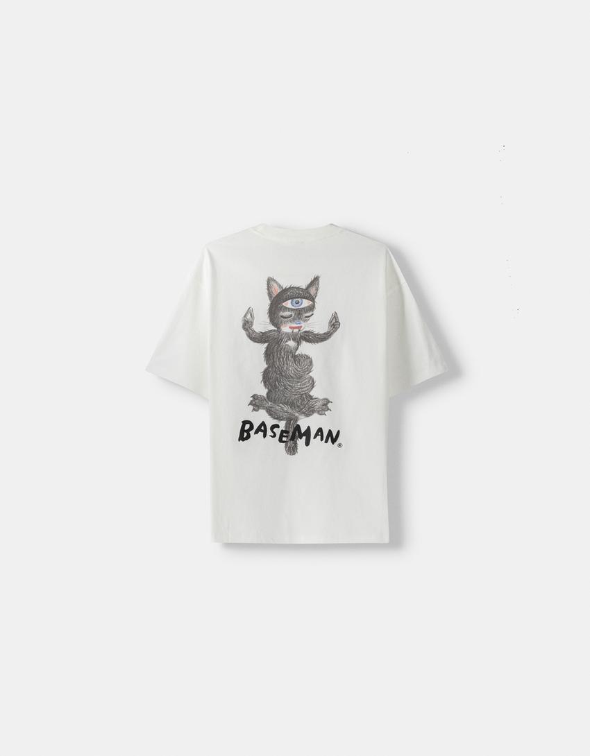 T-shirt Gary Baseman manches courtes boxy fit imprimé-Blanc-5